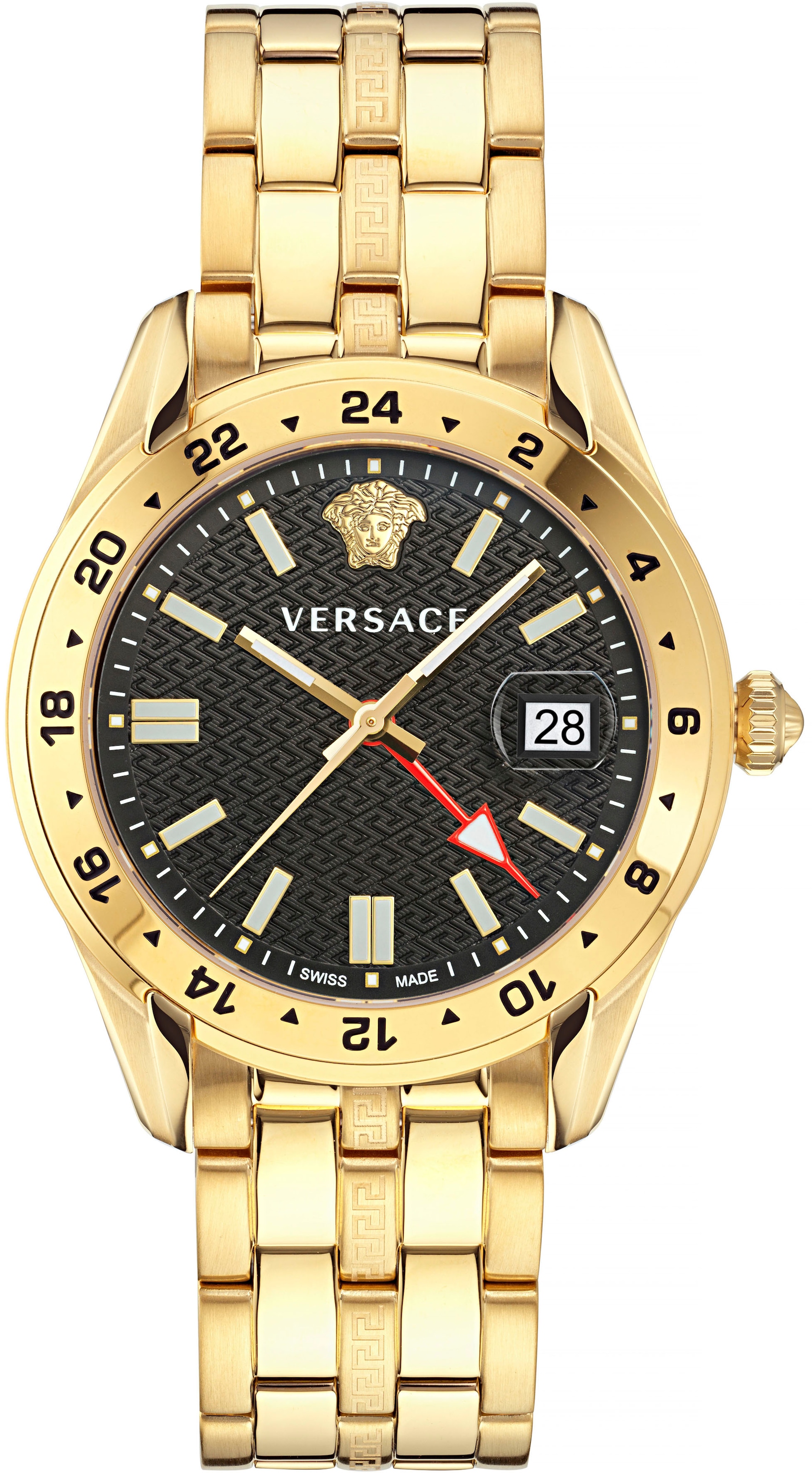 Versace Quarzuhr TIME | BAUR bestellen GMT, ▷ »GRECA VE7C00723«