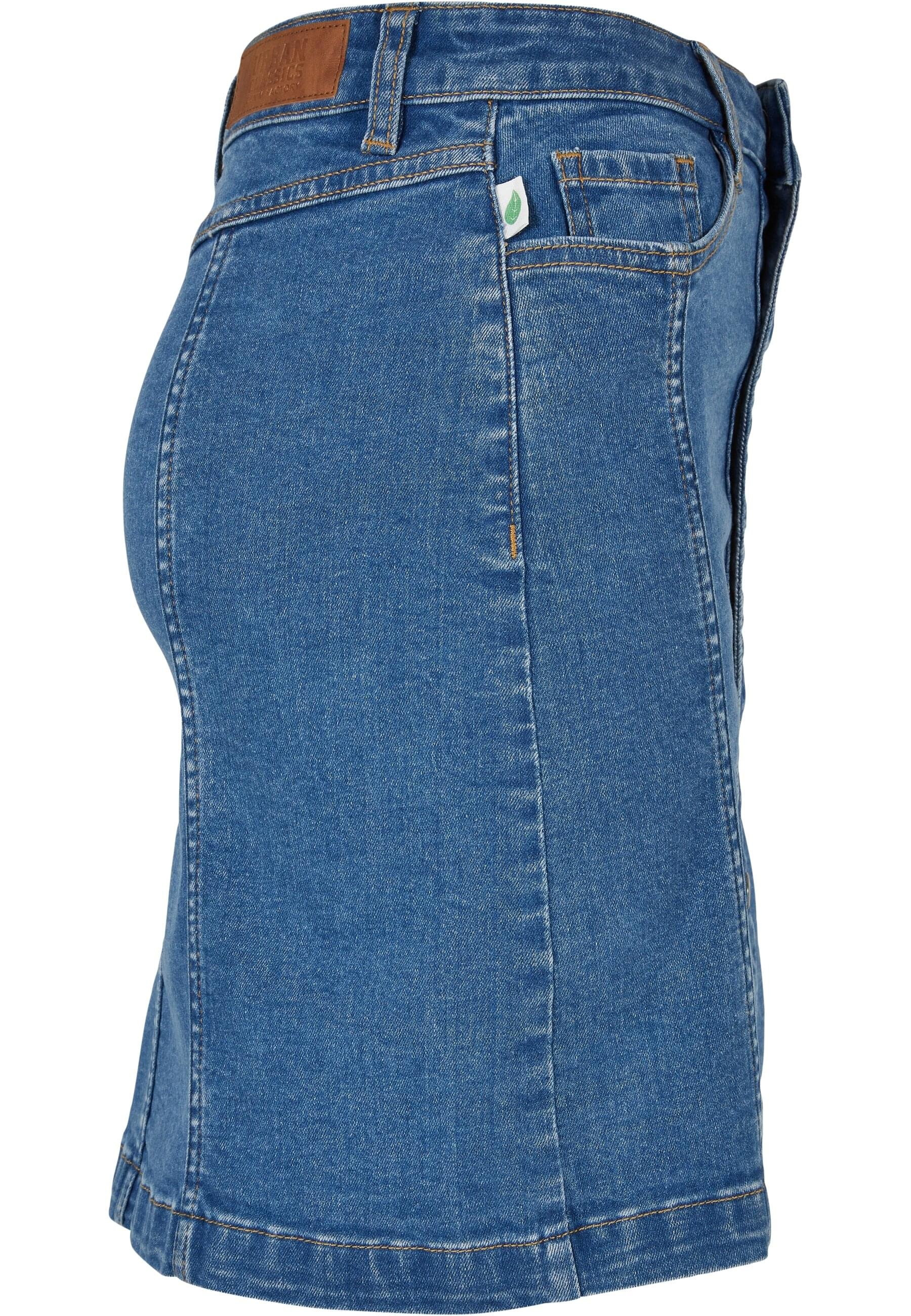 URBAN CLASSICS Sommerrock »Damen Ladies Organic Stretch Button Denim  Skirt«, (1 tlg.) bestellen | BAUR