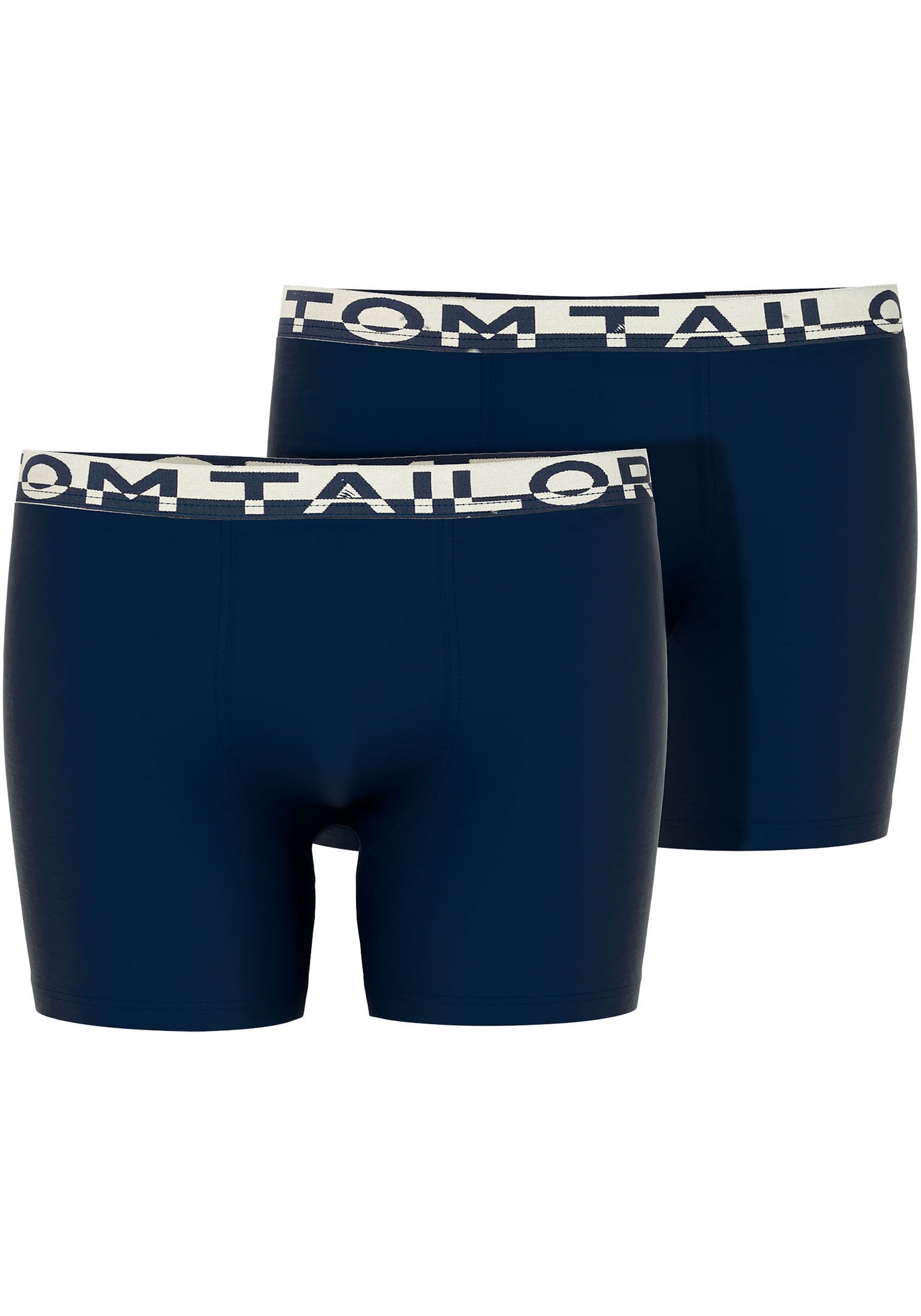 TOM TAILOR Boxershorts, (2er-Pack), mit Logobund