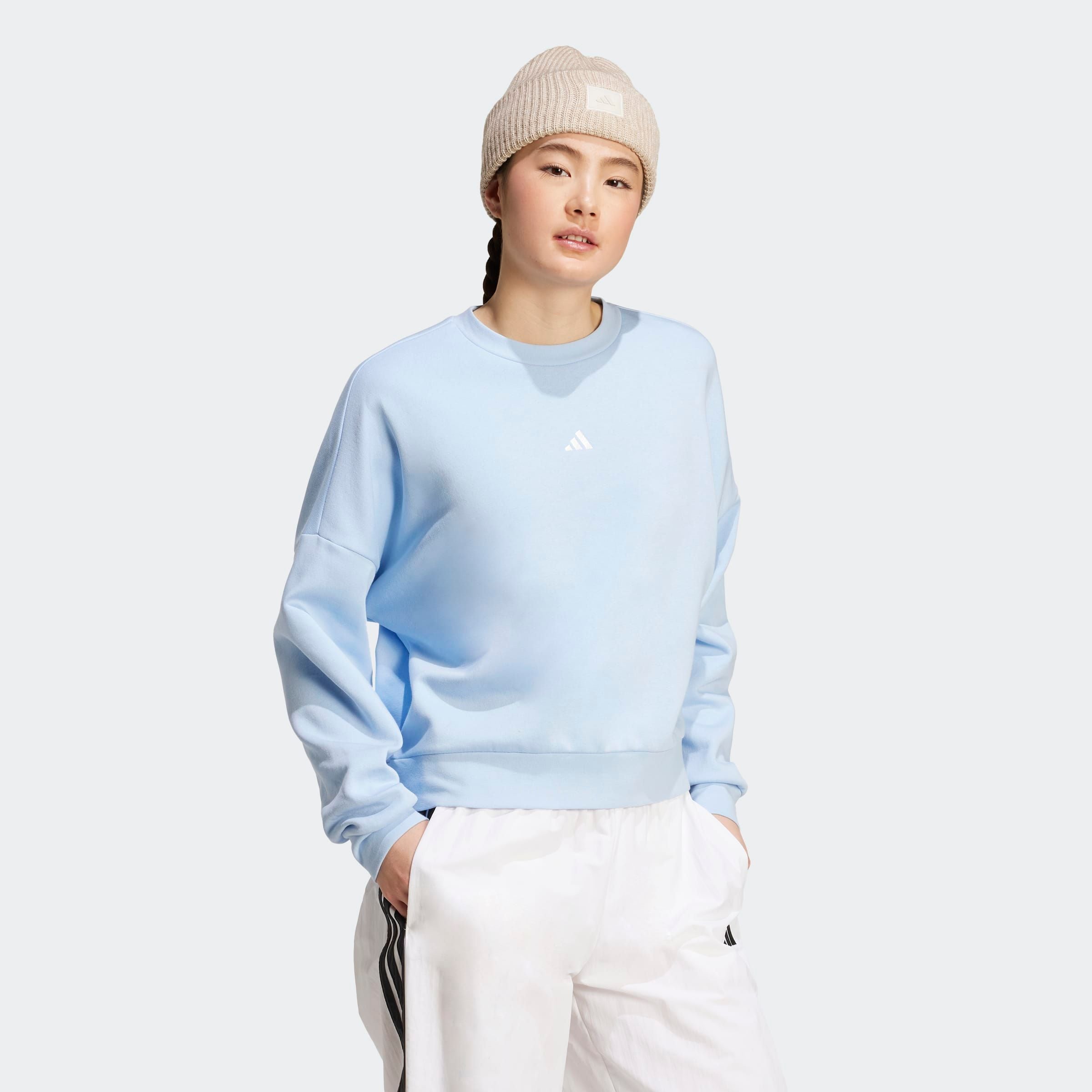 adidas Sportswear "W SL FC SWT", mit flauschiger Innenseite