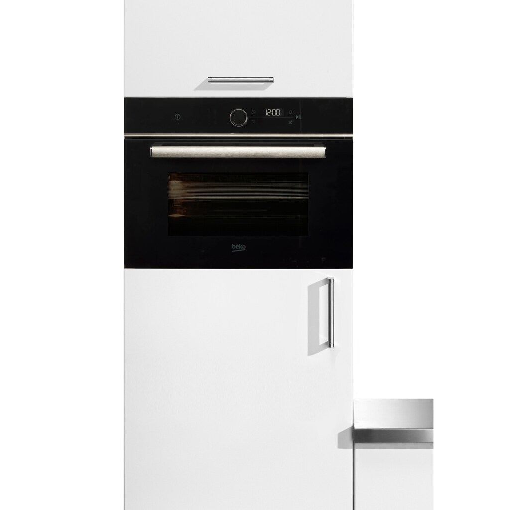 BEKO Backofen mit Mikrowelle »BBCW13400X 775808921«, BBCW13400X 775808921, mit Teleskopauszug nachrüstbar