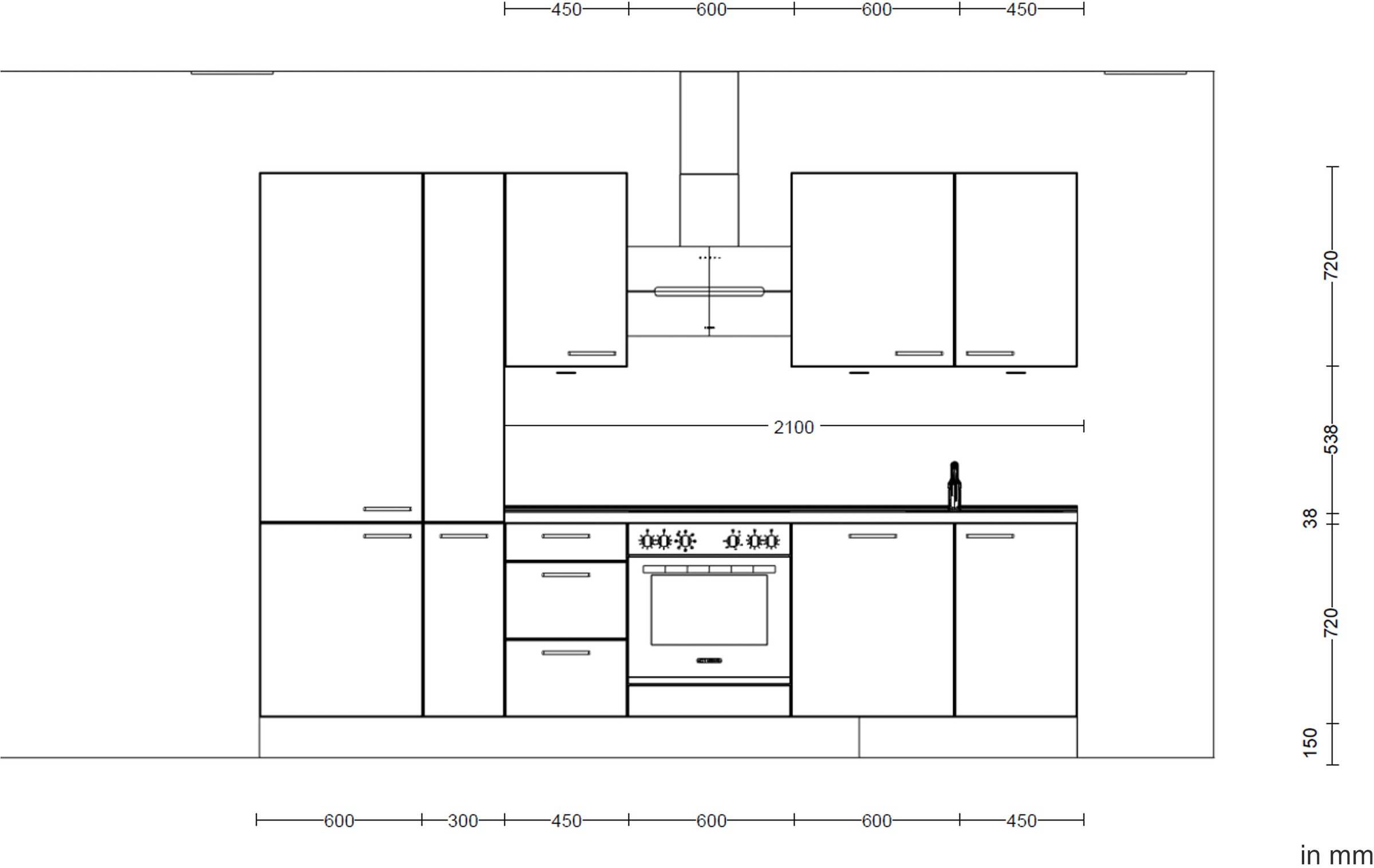 nobilia® Küchenzeile »"Easytouch II"«, vormontiert, Ausrichtung wählbar, Breite 300 cm, wahlw. mit E-Geräten