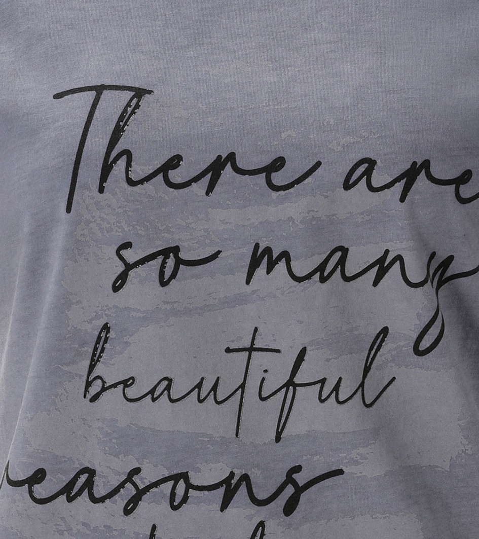 Aniston CASUAL T-Shirt mit ausdrucksvollem Statement-Schriftzug - NEUE KOLLEKTION