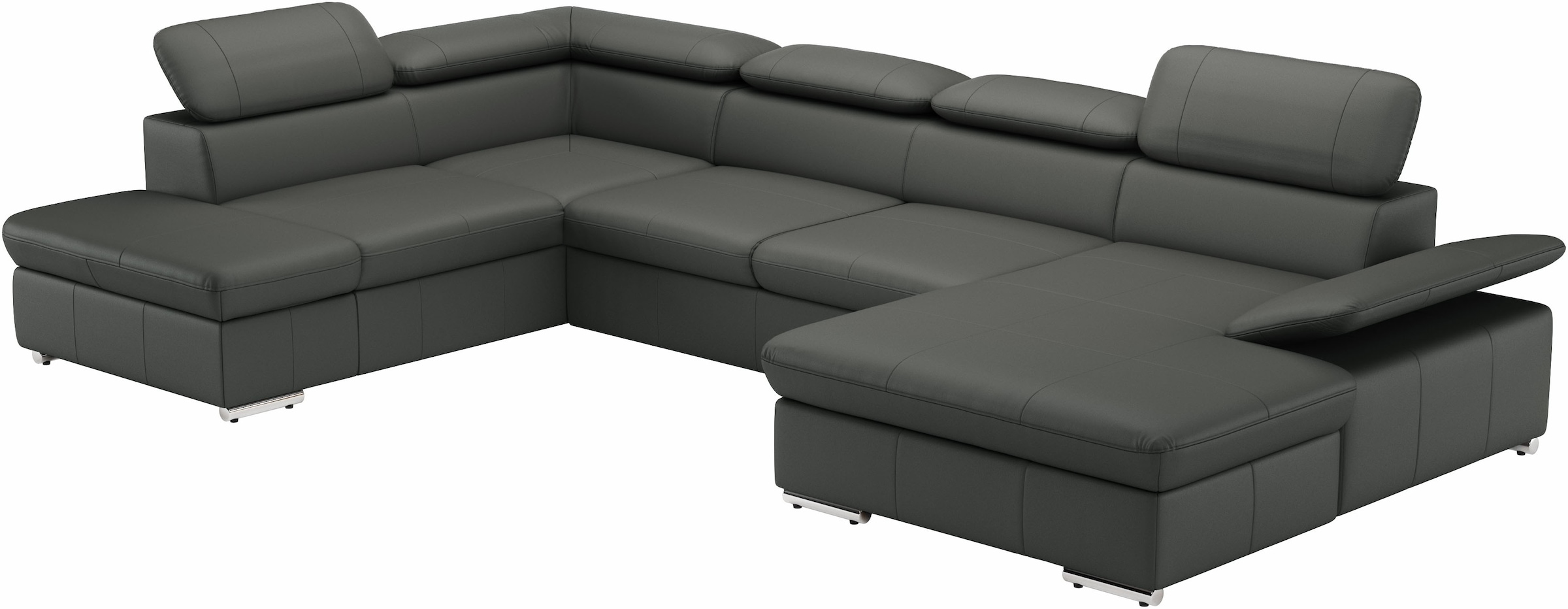 sit&more Wohnlandschaft »Valantine U-Form«, inkl. Kopf- und Armteilverstellung, wahlweise mit Bettfunktion