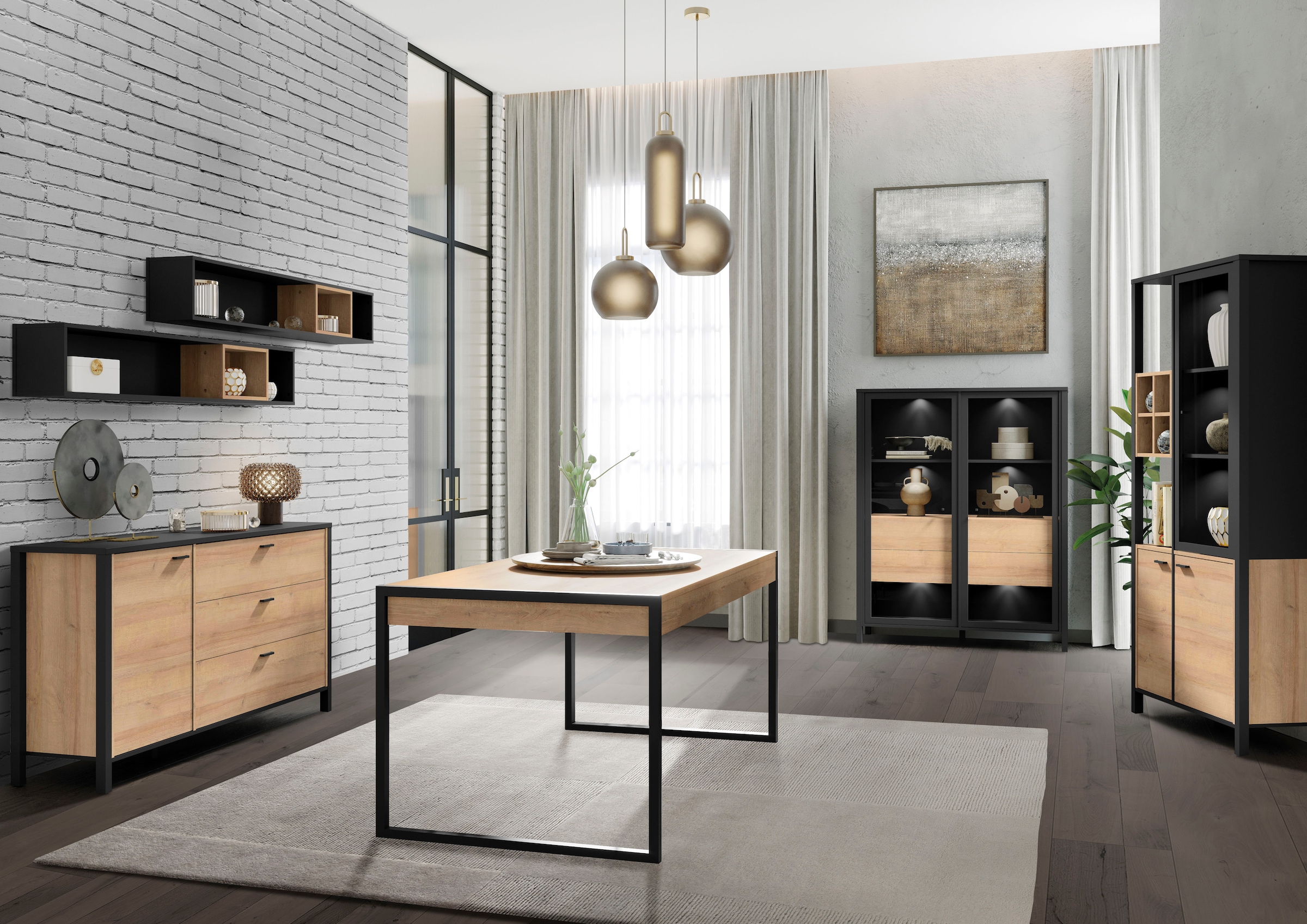 FORTE Esstisch »High Rock«, Breite 166 cm