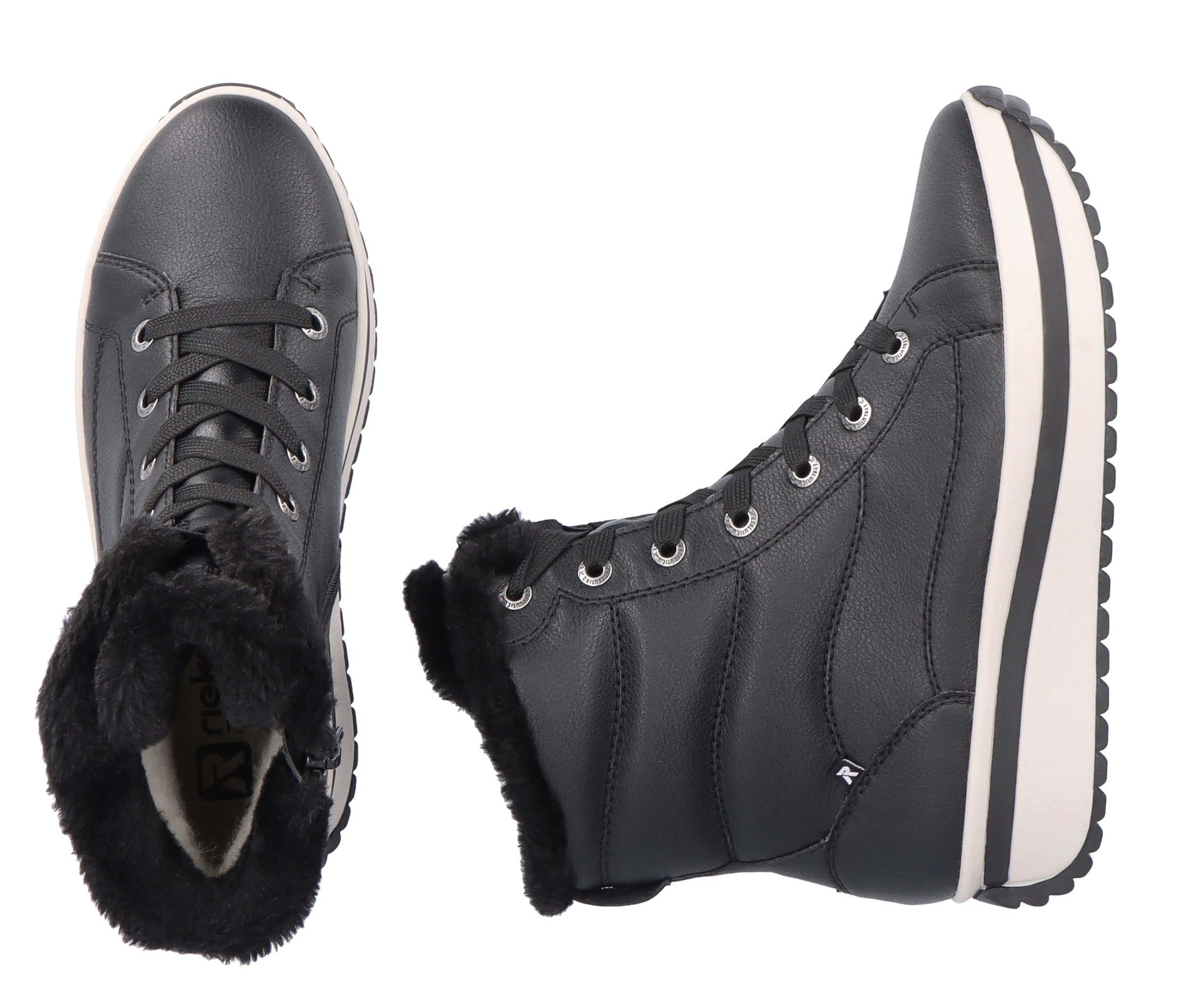 Rieker EVOLUTION Winterboots, Schnürboots, Stiefelette mit praktischem Innenreißverschluss
