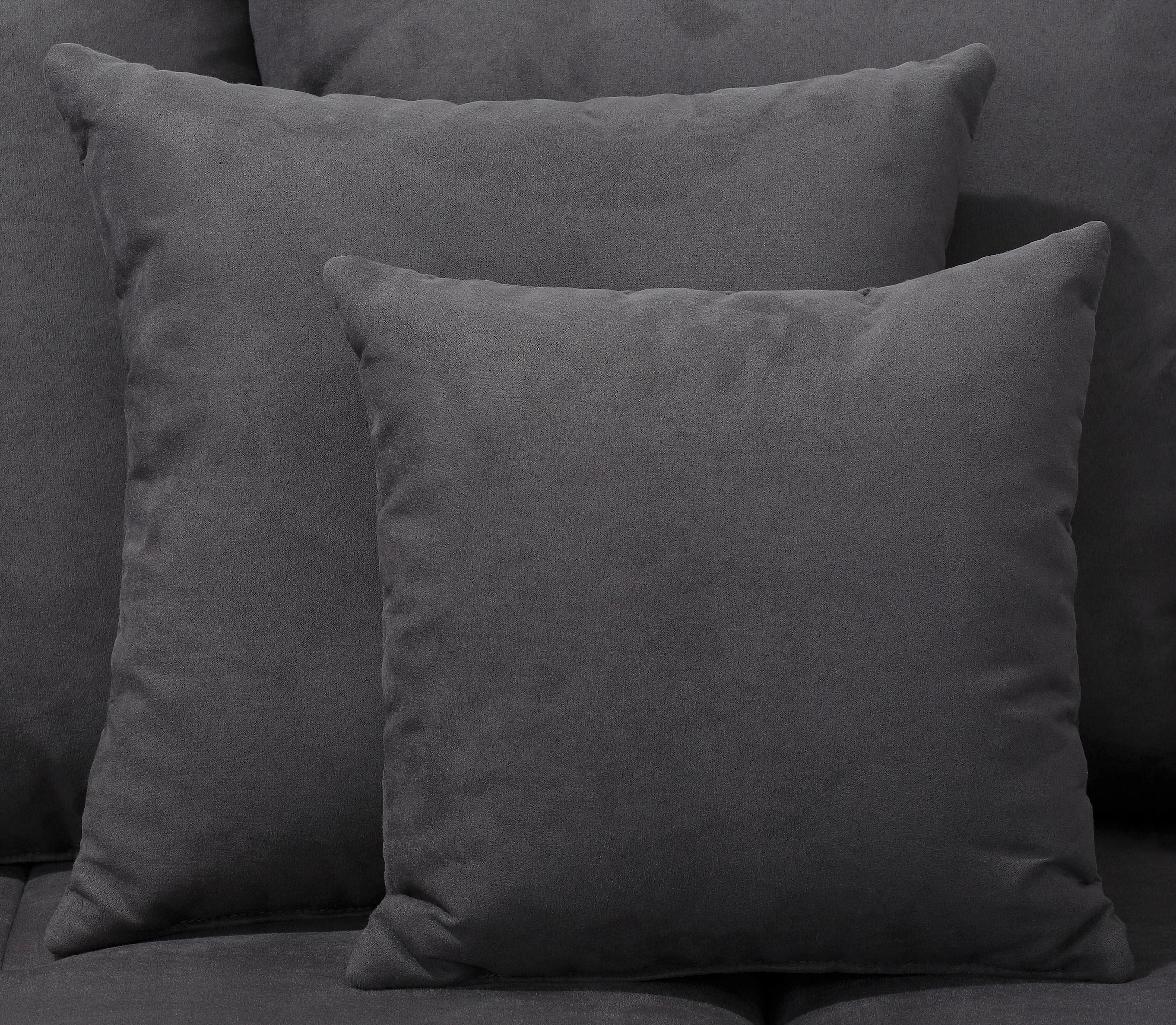 Home affaire Big-Sofa »Neapel«, mit vielen losen Kissen, in 2 Bezugsqualitäten