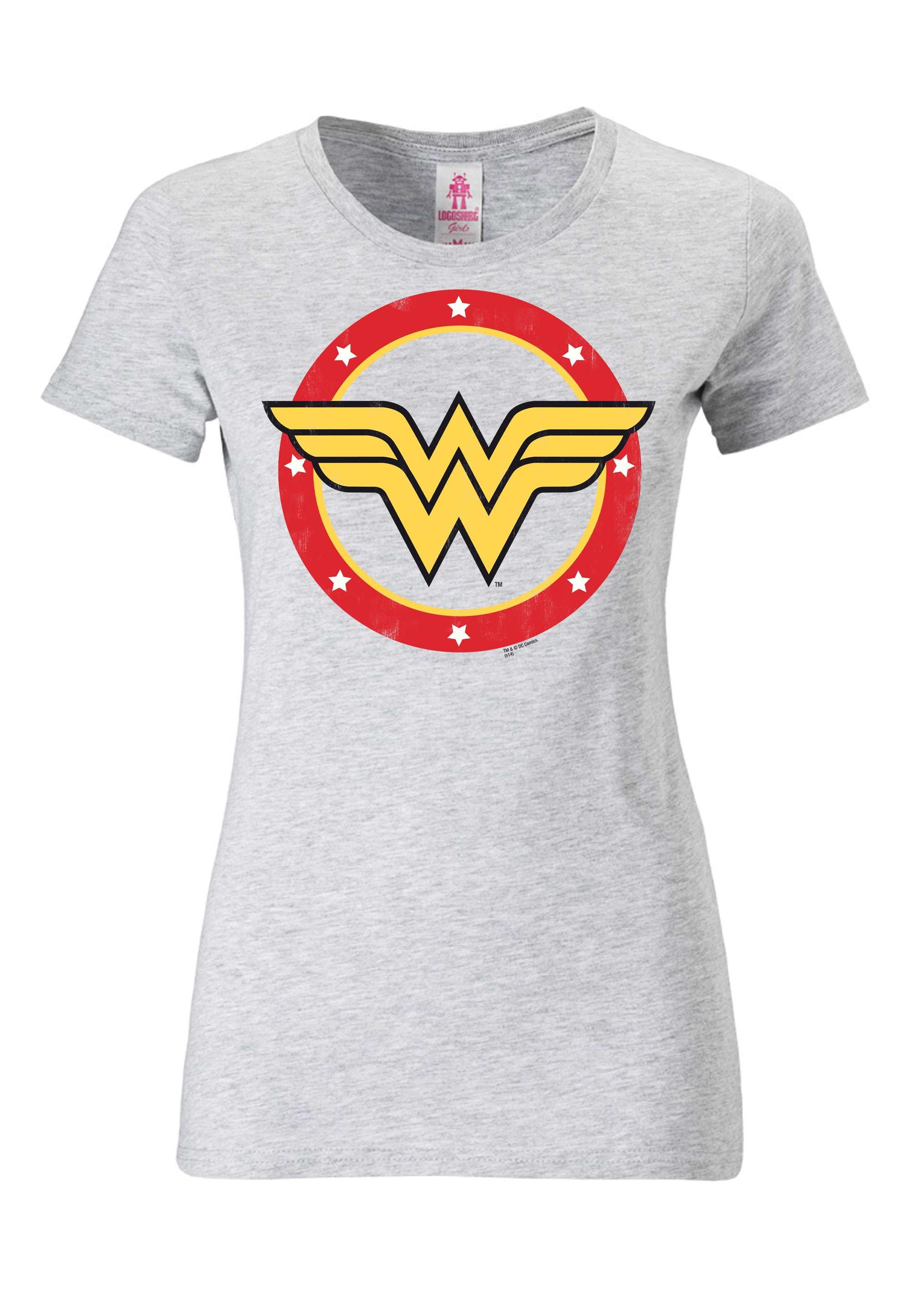 LOGOSHIRT T-Shirt »Wonder Woman Circle Logo«, mit lizenziertem Print