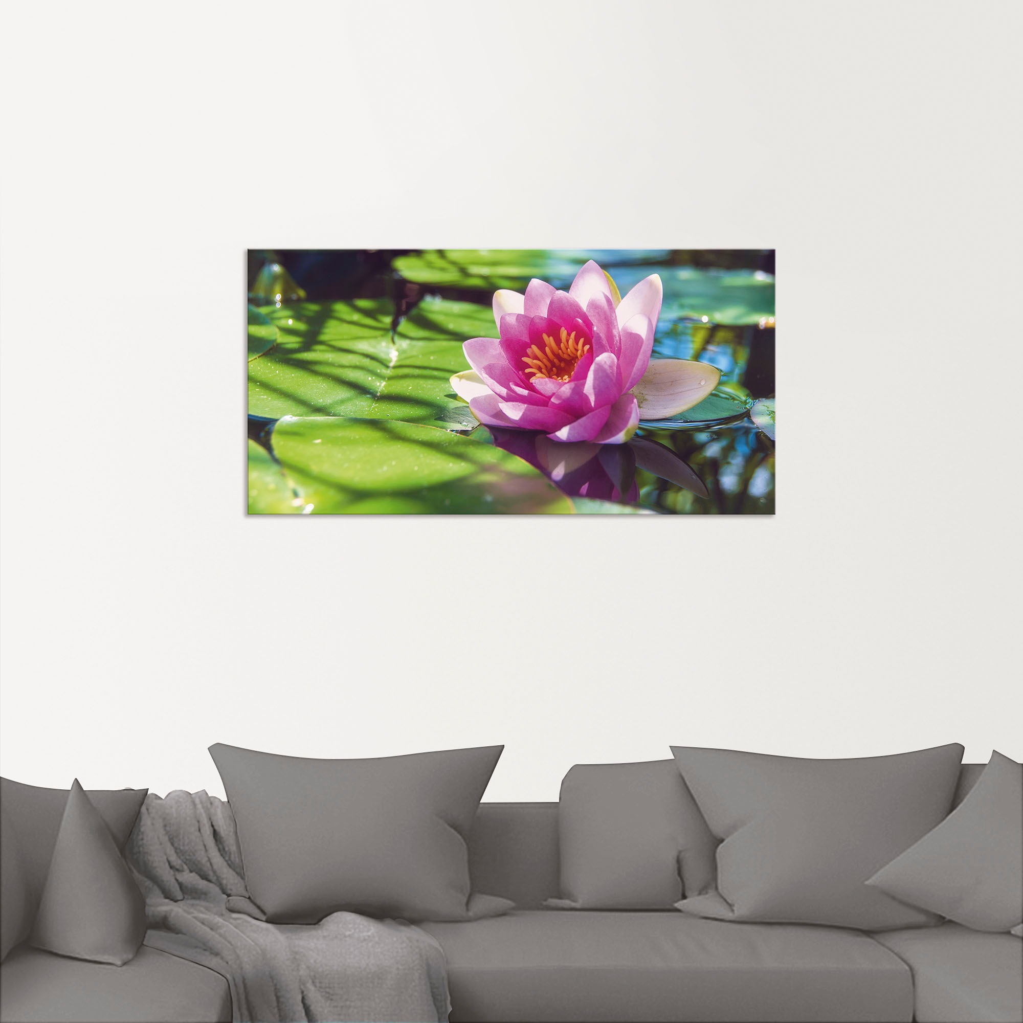 Artland Alu-Dibond-Druck "Seerose Nahaufnahme" Blumenbilder 1 Stk. tlg. für günstig online kaufen