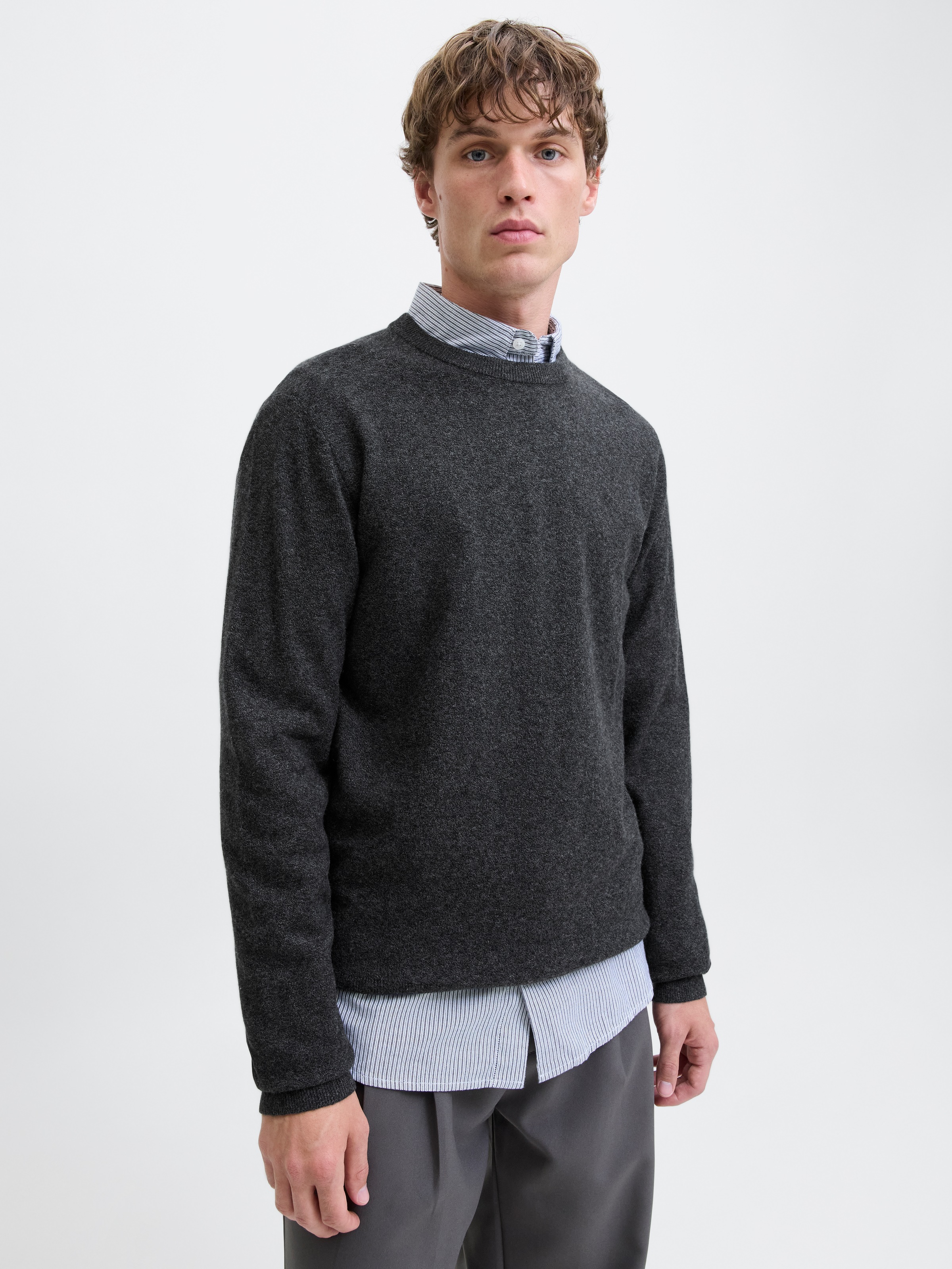 Jack & Jones Strickpullover "JJEPERFECT WOOL KNIT CREW NECK SN" günstig online kaufen