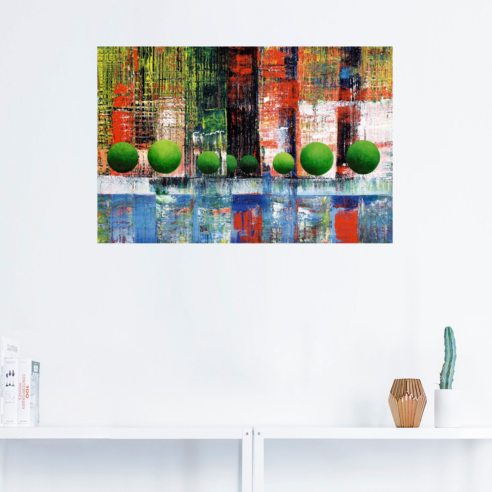 Artland Wandbild »Skyline Vancouver Downtown abstrakt«, Kanada, (1 St.), als Leinwandbild, Wandaufkleber in verschied. Größen