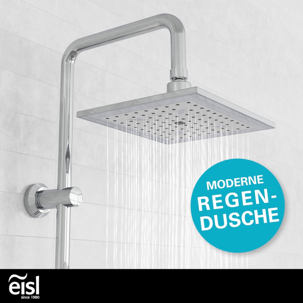 Eisl Duschsystem »EASY COOL«, Regendusche ohne Armatur, Duschsystem mit Seifenschale, Duschbrause