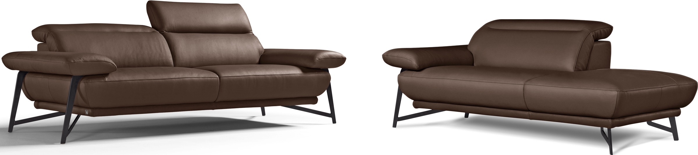 Egoitaliano Sofa "Anais, Design mit hohem Sitzkomfort, Fußfarbe schattengra günstig online kaufen