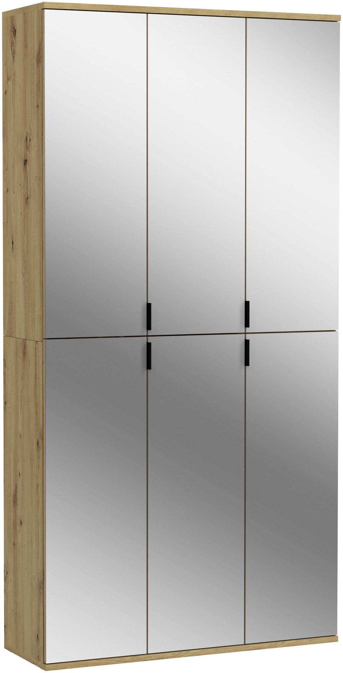Home affaire Garderoben-Set "TRONDHEIM, 2-teilig, Breite 91 cm, individuell platzier- & erweiterbar" Set, bestehend aus: Garderobenschrank breit & Garderobenschrank schmal, 2 Stk. tlg.