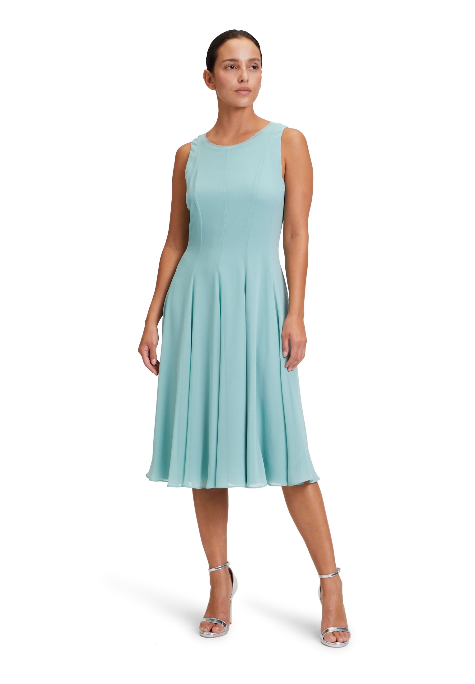 Vera Mont Chiffonkleid »Vera Mont Damen Chiffonkleid kurzarm«, Material