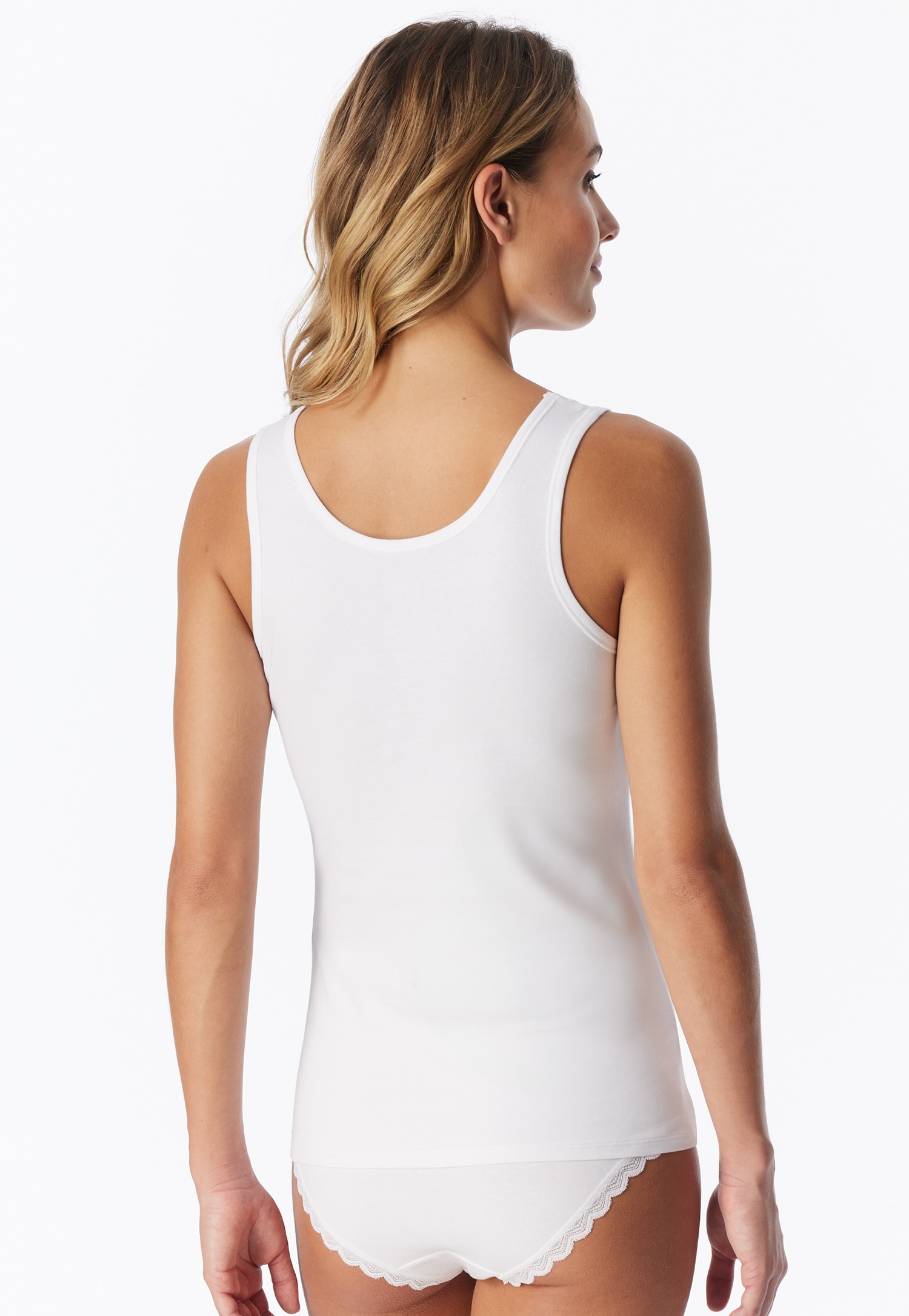 uncover by SCHIESSER Trägertop »UNCOVER Cotton Lace« mit Rundhalsausschnitt und kleiner Häkelkante