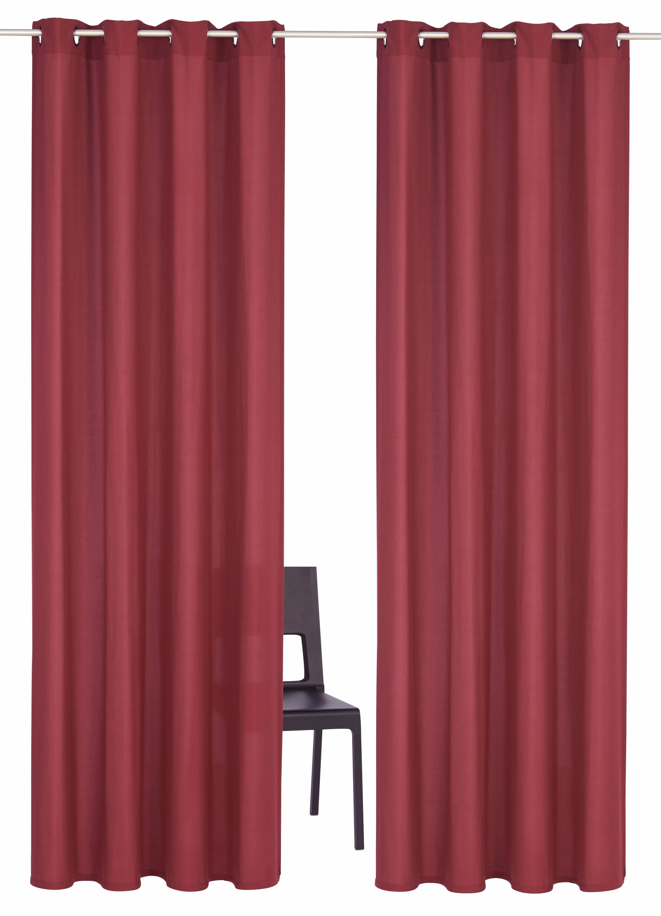 OTTO home Vorhang "Parry" Ösen 2 Stk. tlg. 2-er Set, blickdicht, monochrom, günstig online kaufen