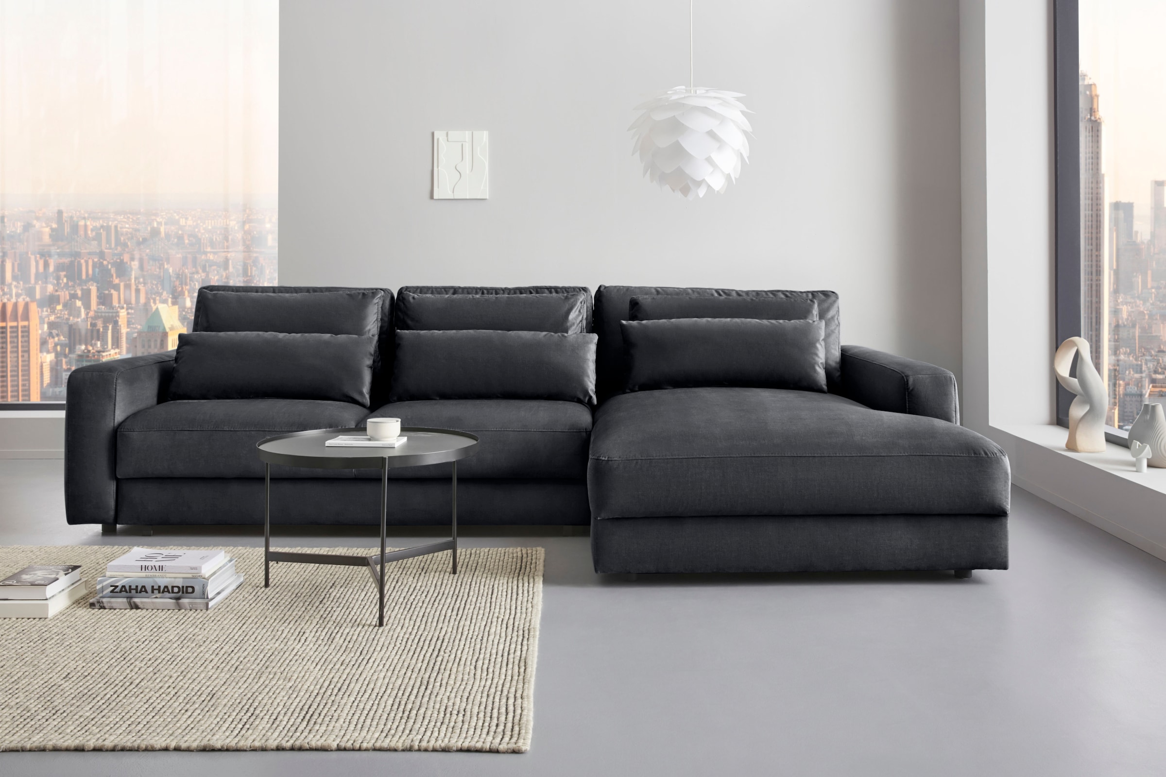 Home affaire Ecksofa "Bloomfield, bequem und elegant, Breite 303cm, L-Form" günstig online kaufen