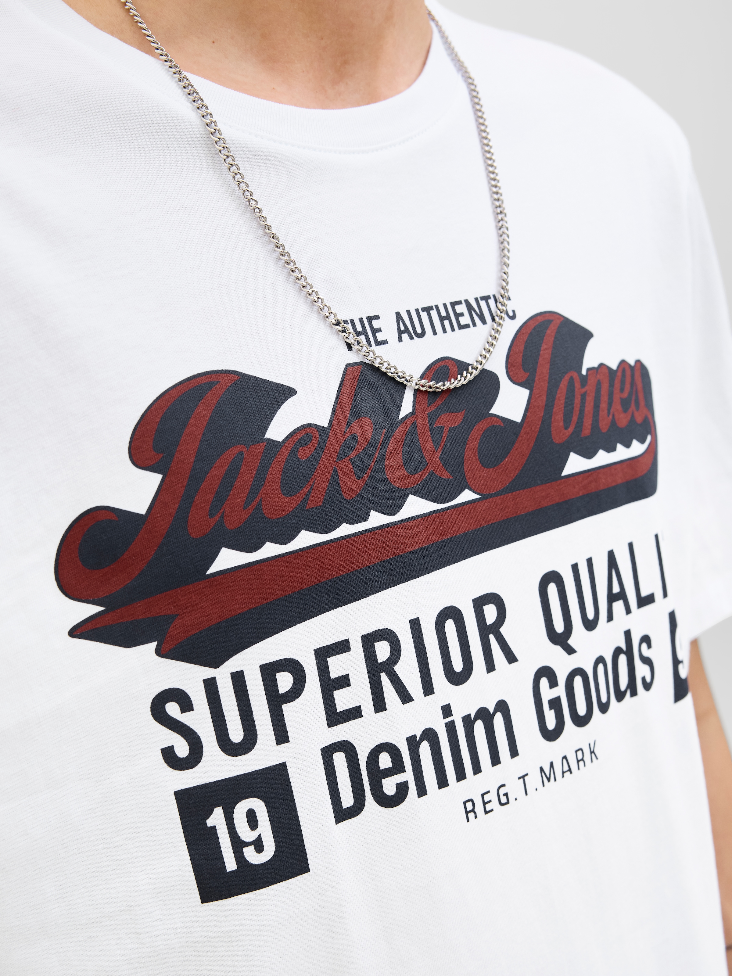 Jack & Jones Rundhalsshirt »JJELOGO TEE SS O-NECK 2 COL AW25 SN«