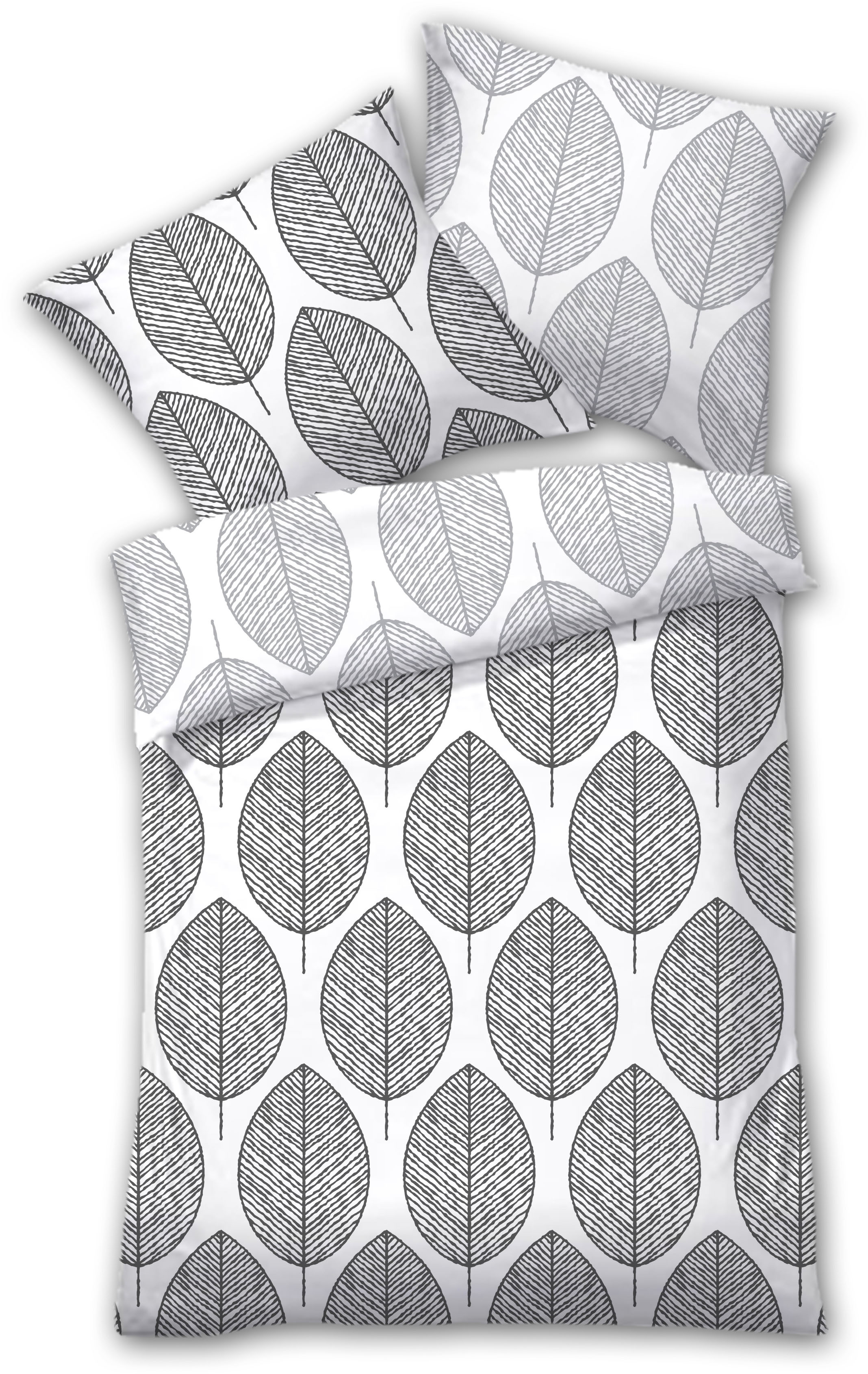 Bettwäsche DYCKHOFF, grau, Frottee, Obermaterial: 75% Baumwolle, 25% Polyester, Bettwäsche, "Lina", aus Weichfrottier