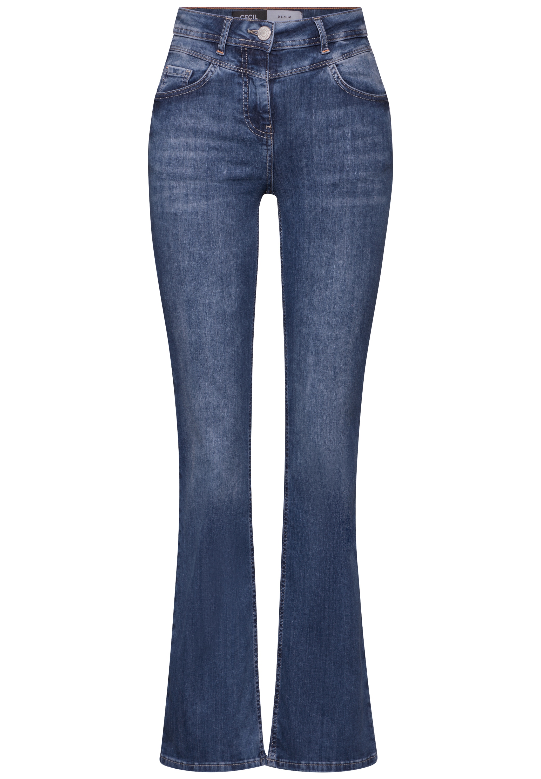 Cecil Bootcut-Jeans, High Waist