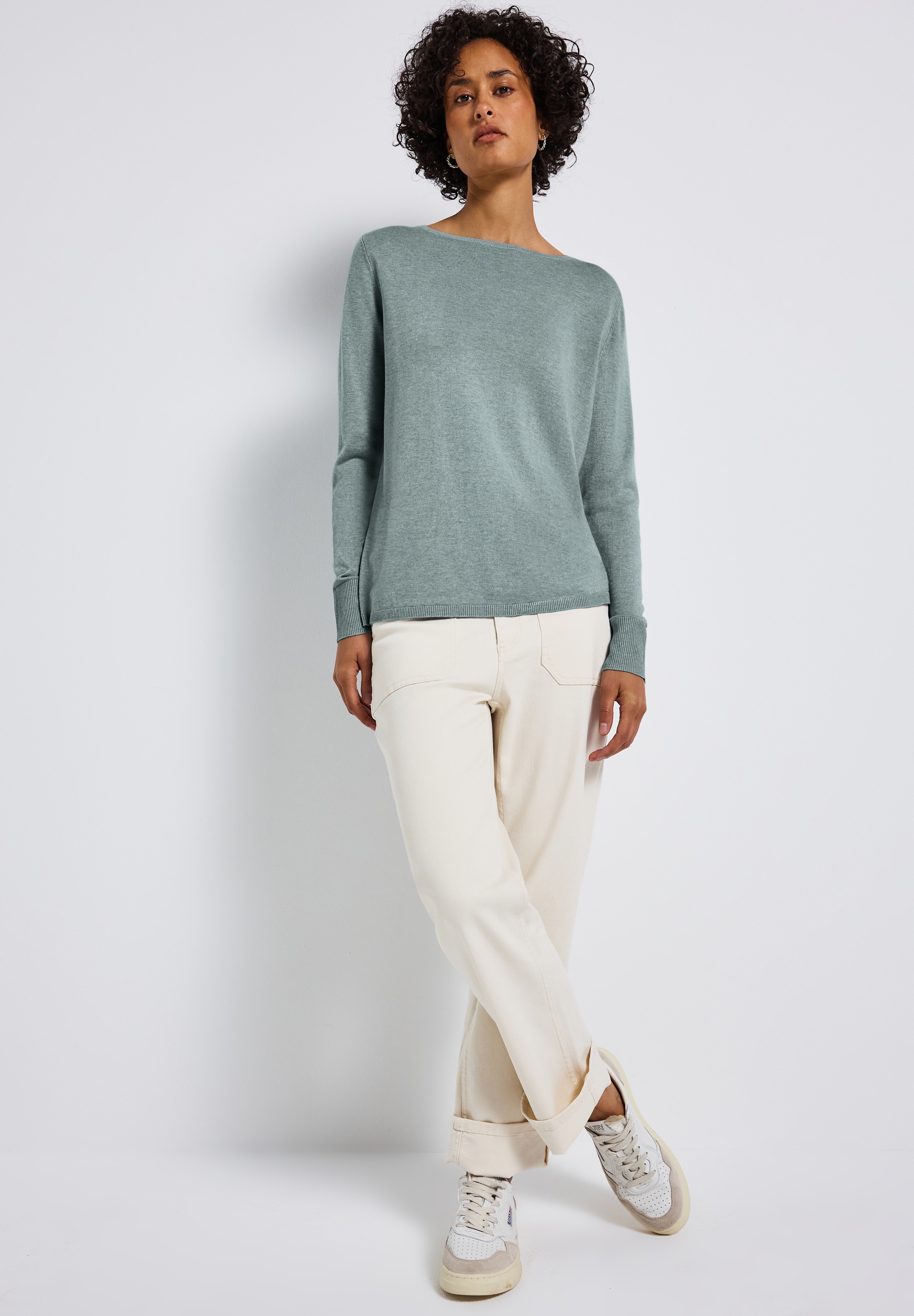 STREET ONE Strickpullover, mit U-Boot-Ausschnitt