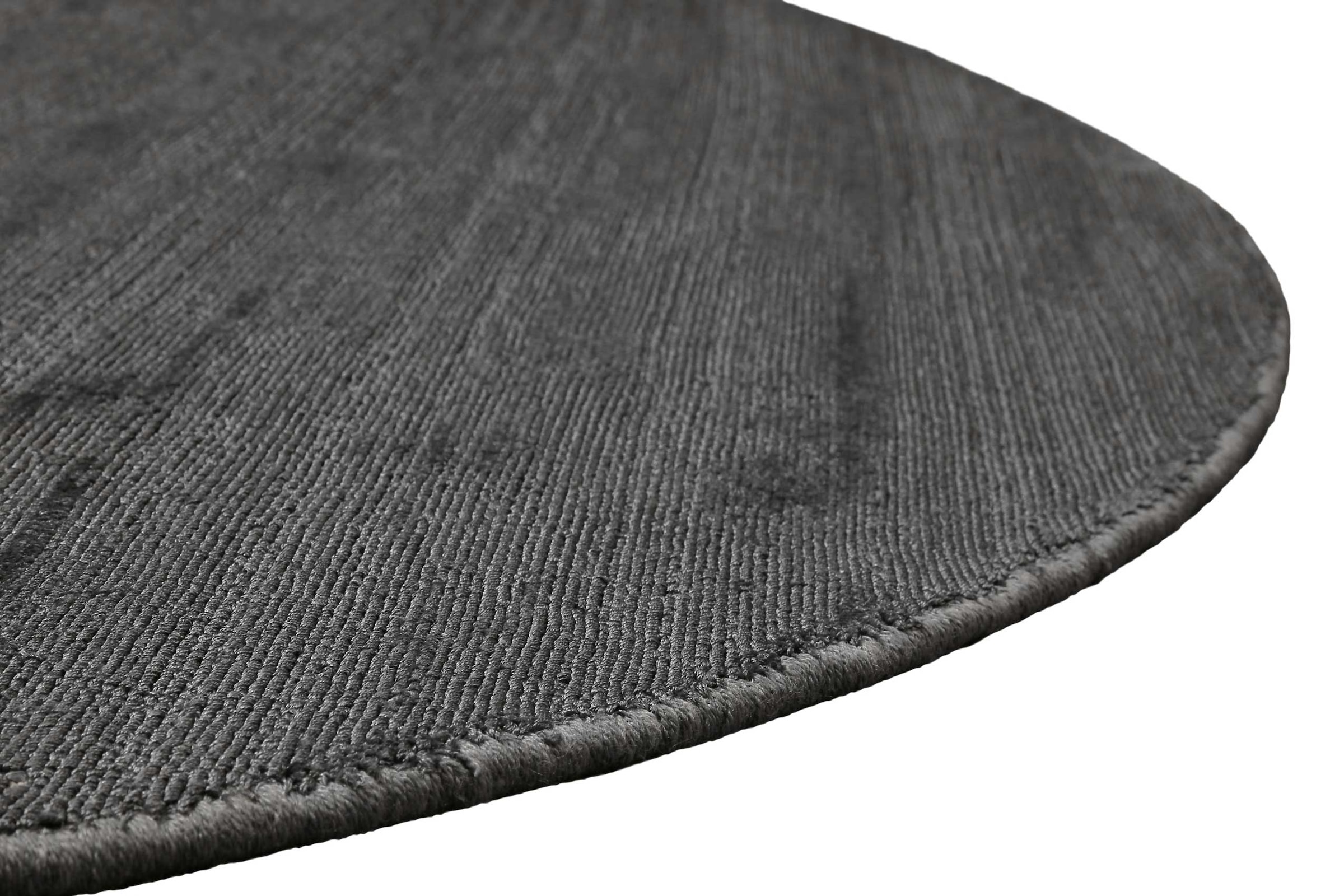 Wecon home Basics Teppich »Emma« rund 8 mm Höhe Kurzflorteppich, handgewebt, einfarbig, modern, Wohnzimmer,