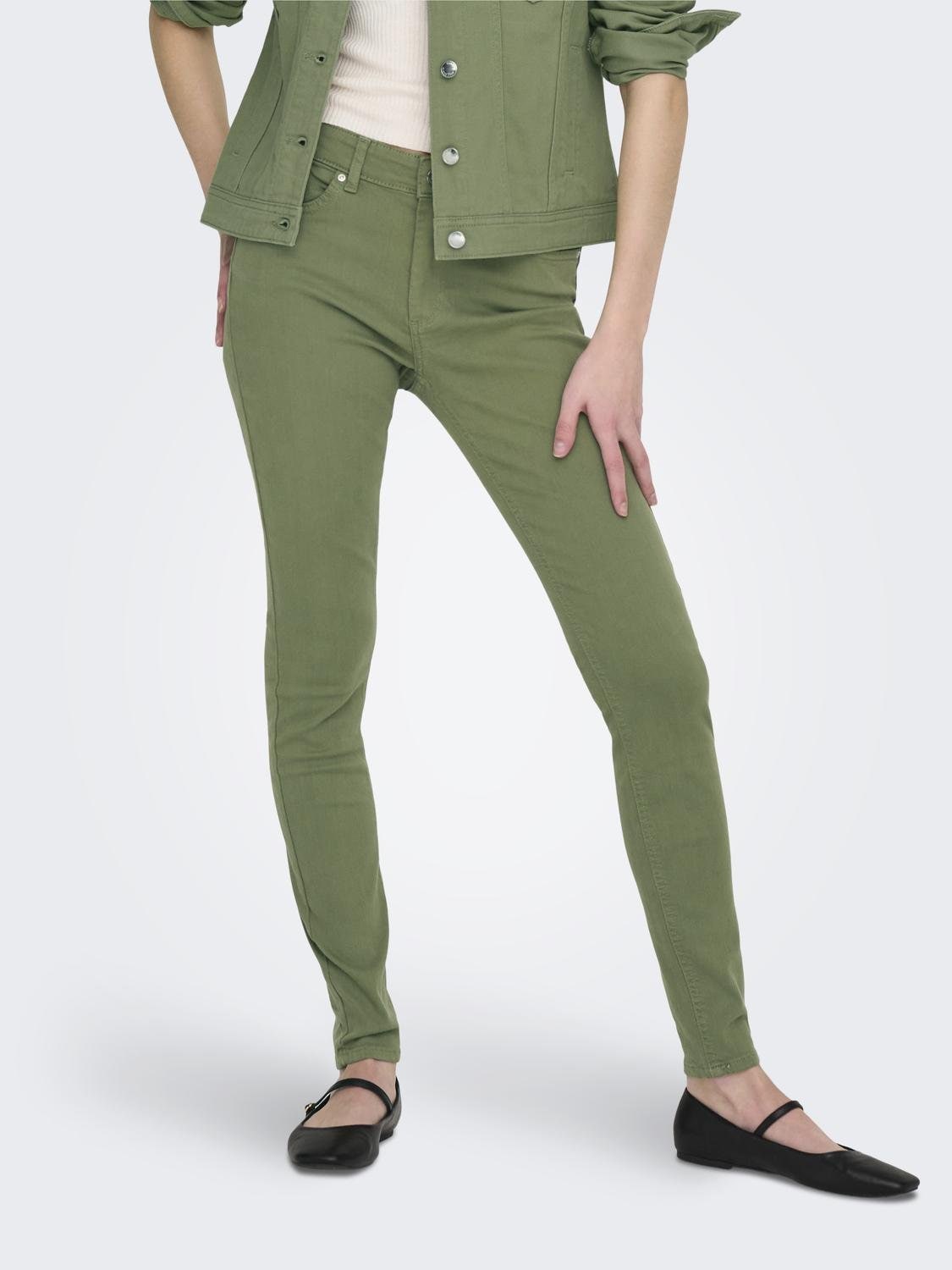 ONLY Skinny-fit-Jeans "ONLBLUSH MID SKINNY COL PANT PNT RP"