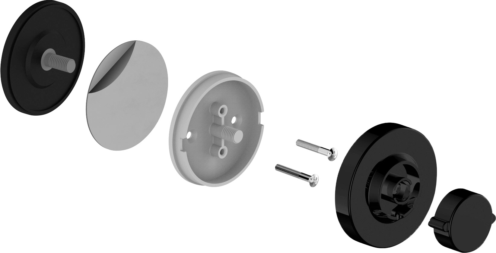 CORNAT Handtuchhaken »Doppel« 3 verschiedene Befestigungsoptionen