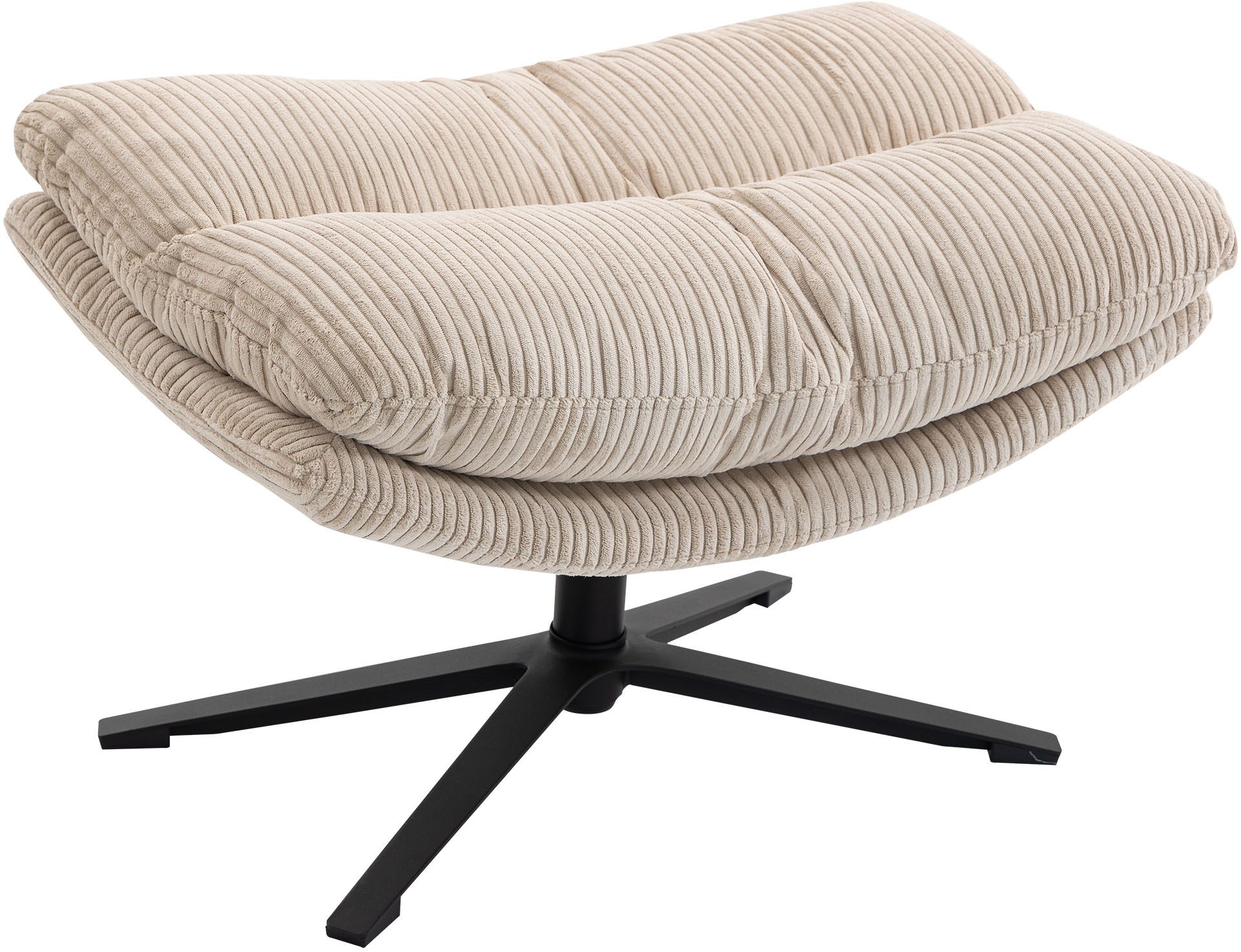Duo Collection Relaxsessel »Porto« 360° drehbar, doppelte Polsterung, mit Hocker, bis 115 kg belastbar