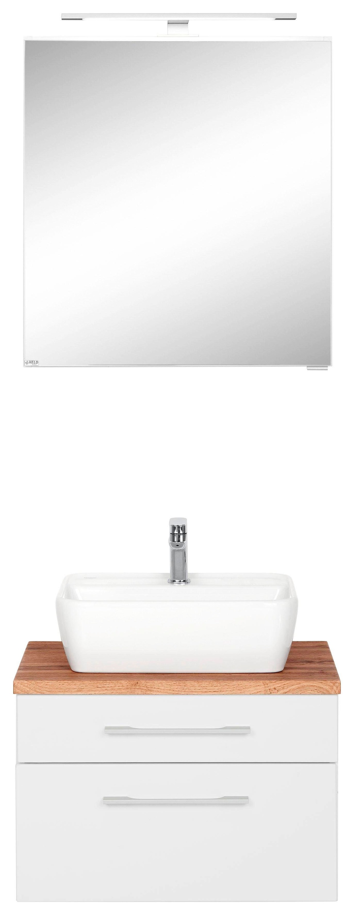 welltime Badmöbel-Set "Davos" 2 Stk. tlg. Spiegelschrank Breite 60 cm, mit günstig online kaufen