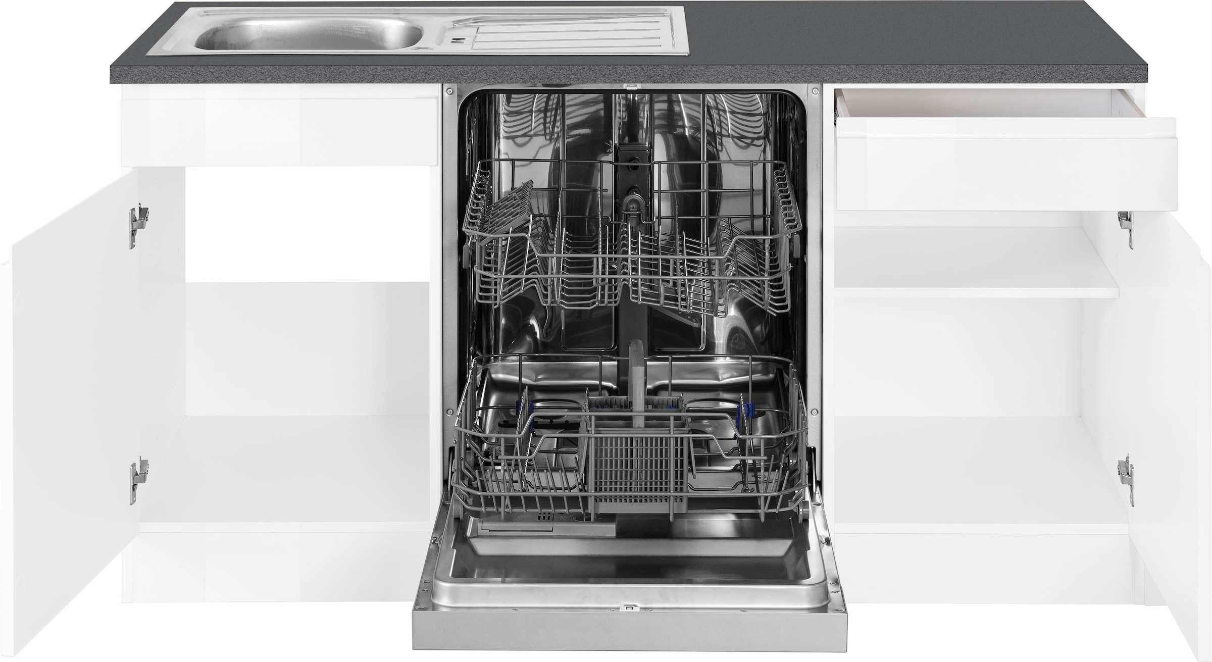 KOCHSTATION Winkelküche »KS-Virginia« Stellbreite 220/280 cm, wahlweise mit E-Geräten