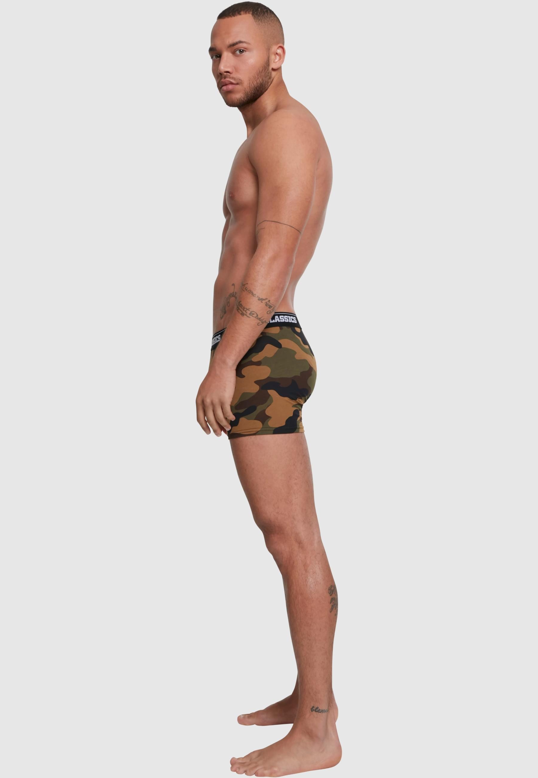 URBAN CLASSICS Boxershorts »Urban Classics Herren 2-Pack Camo Boxer Shorts«, (1 St.)