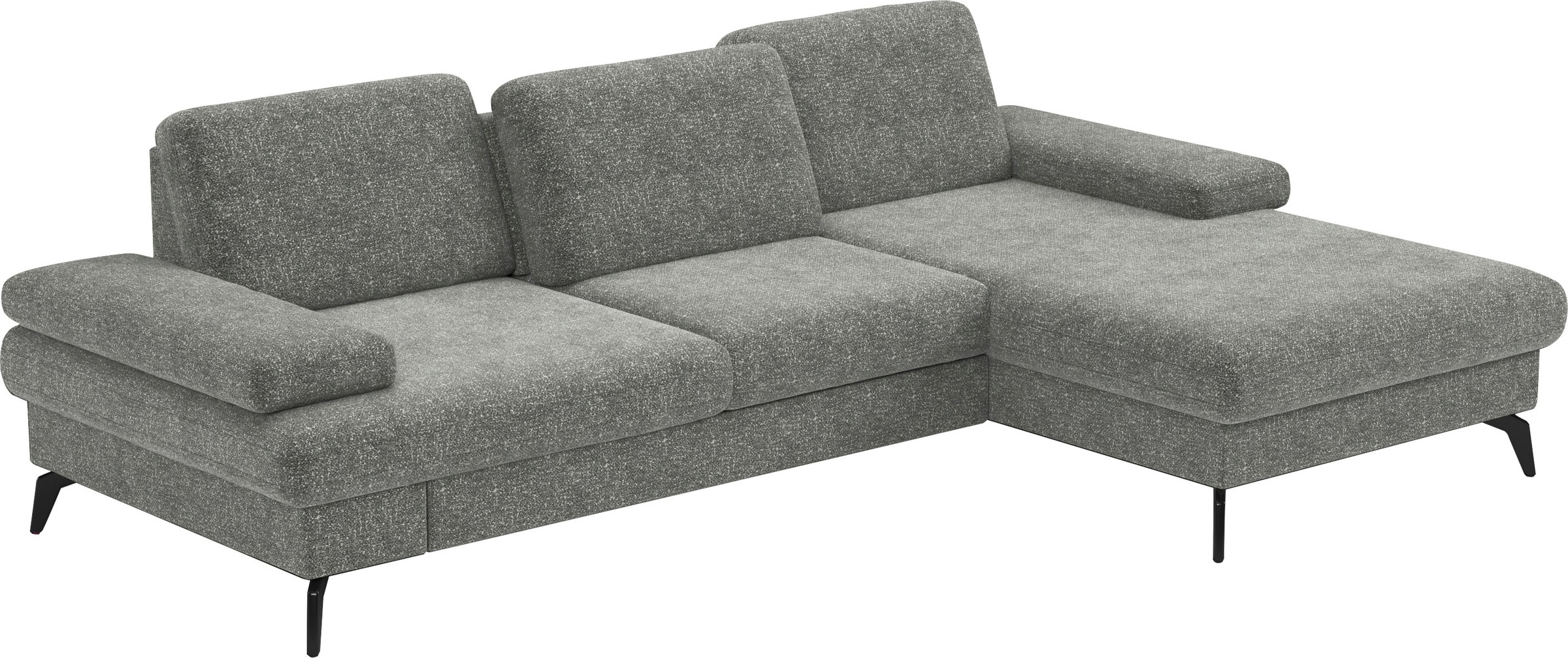 sit&more Ecksofa »Morris L-Form, inkl. Sitztiefenverstellung«, wahlweise mit Armteilverstellung, Bettfunktion & Bettkasten