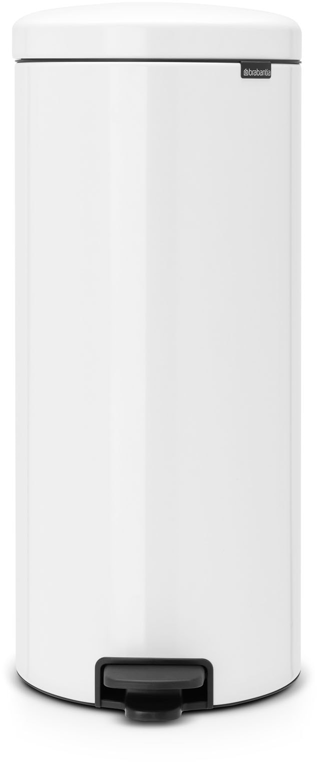 Brabantia Weiß Mülleimer "Newicon Treteimer 30L" Sanft Schließender Deckel Mit Leichter Pedalbedienung von Baur