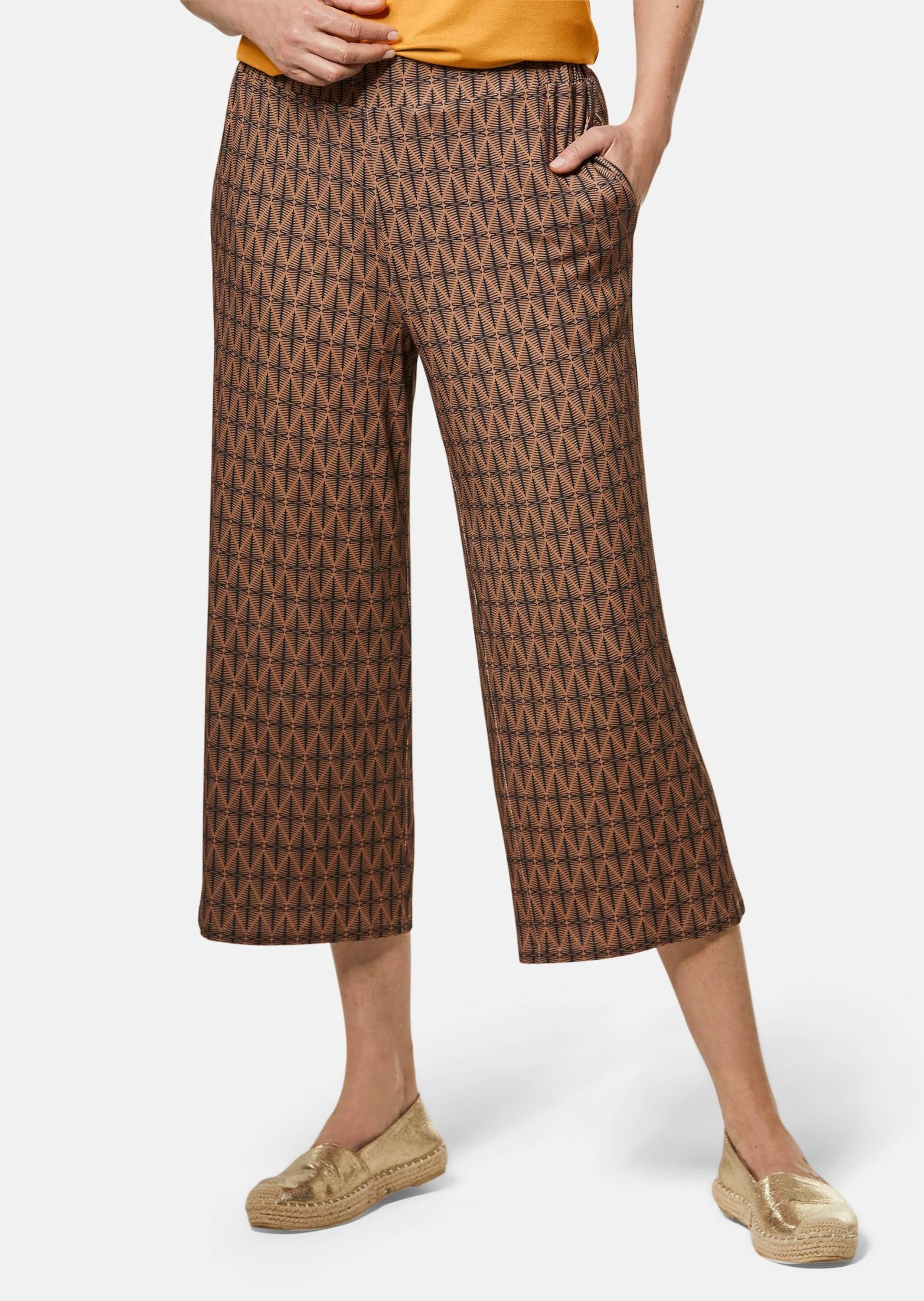 GOLDNER 7/8-Hose »Druckhose Louisa Attraktive Druckhose Louisa mit weichem Fall«