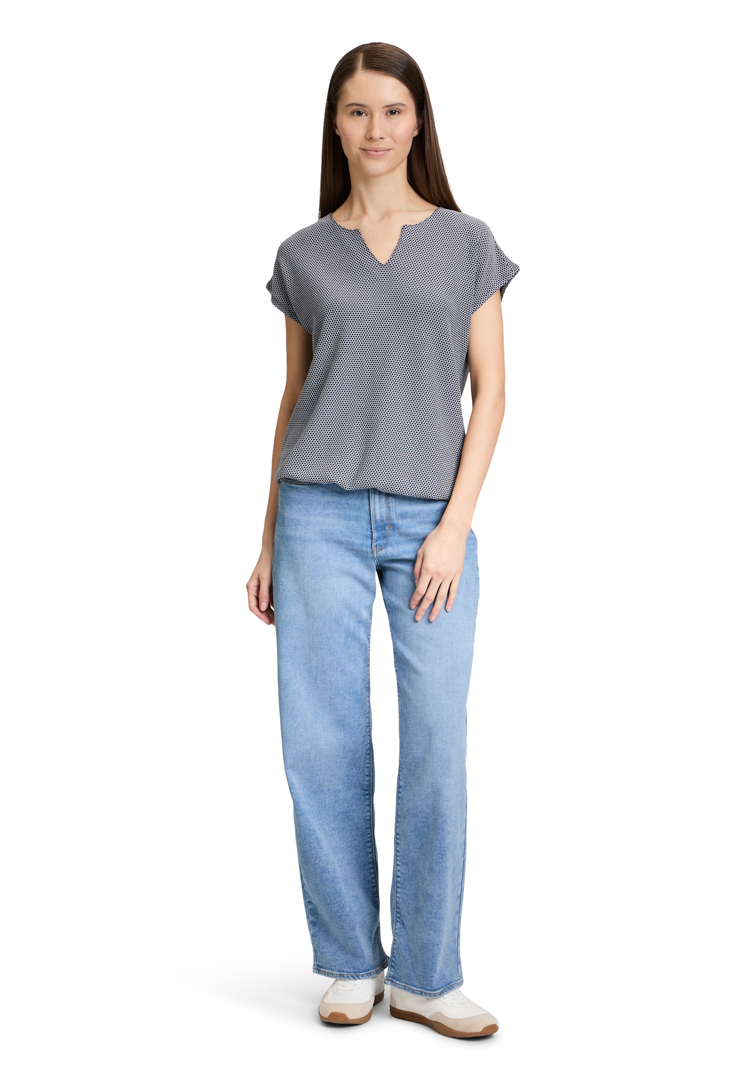 Betty&Co Kurzarmshirt »Betty & Co Casual-Shirt mit Struktur«, (1 tlg.), Material