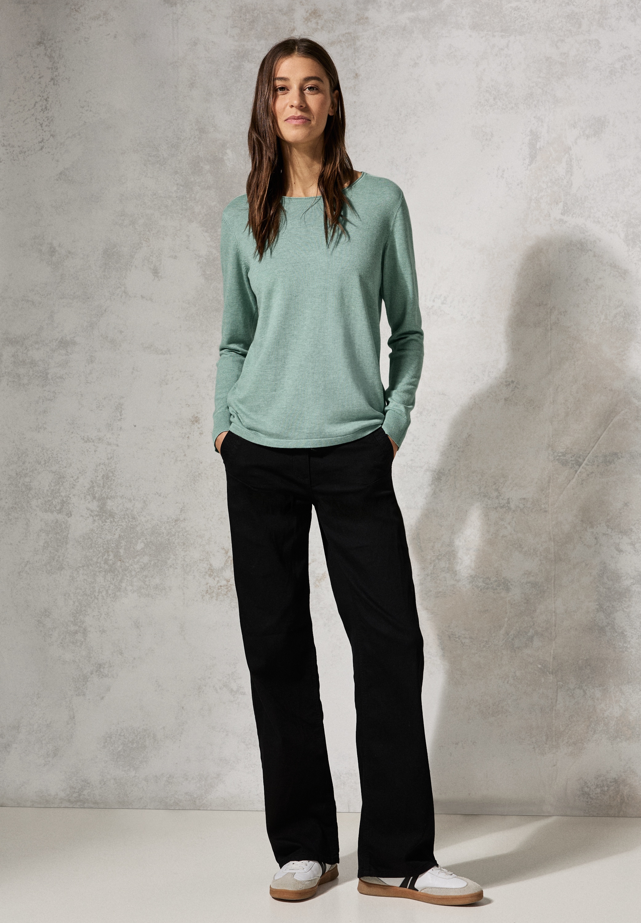 Cecil Strickpullover, mit Rundhalsausschnitt
