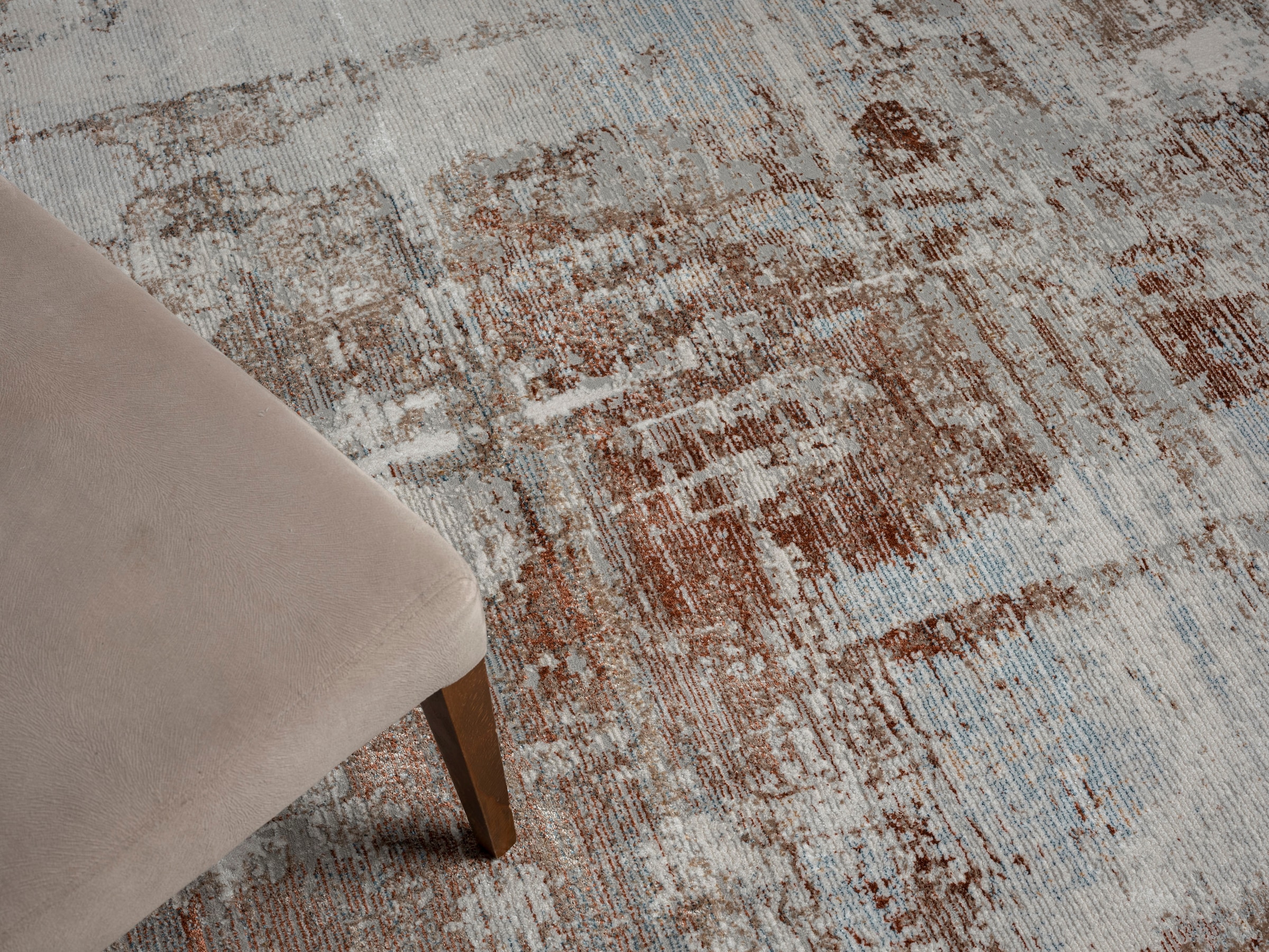 Myflair Möbel & Accessoires Teppich »Esme 2«, rechteckig, 8 mm Höhe, Kurzflor, Vintage Look, mit Fransen, besonders weich durch Microfaser