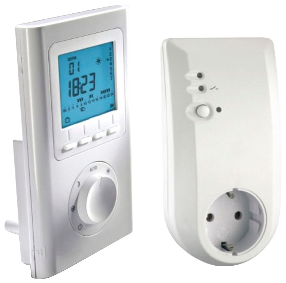 XIMAX Raumthermostat "Steuerung Typ C", B:7cm H:7,5cm T:14cm, weiß, Raumthermostate, zur Steuerung von Infrarotheizungen, Weiß