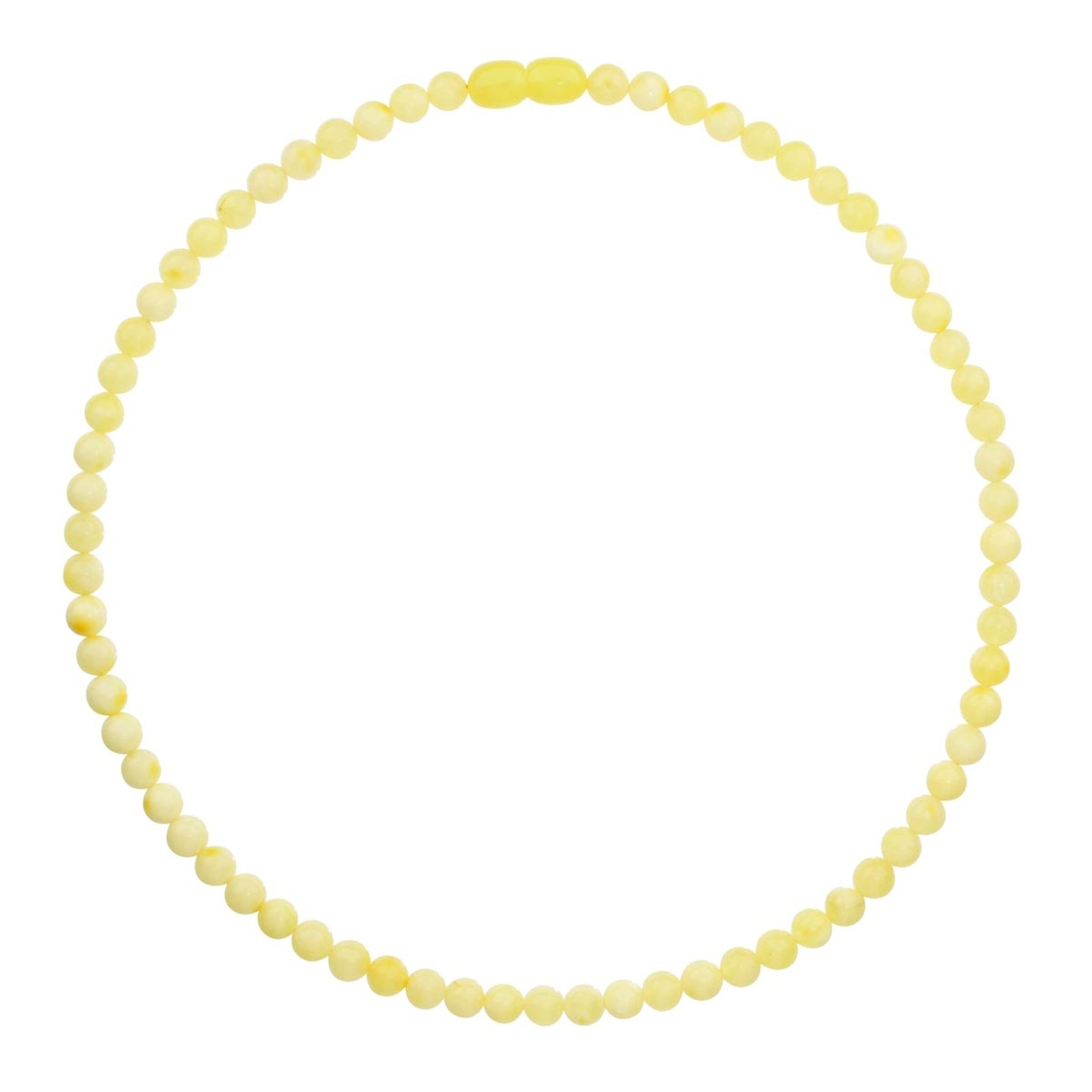 OSTSEE-SCHMUCK Damen Gliederkette "Ostsee-Schmuck Kette Kugel 6 mm Kette Kugel 6 mm", 42cm, Bernstein, L: 42, gelb, Bernstein, Halsketten