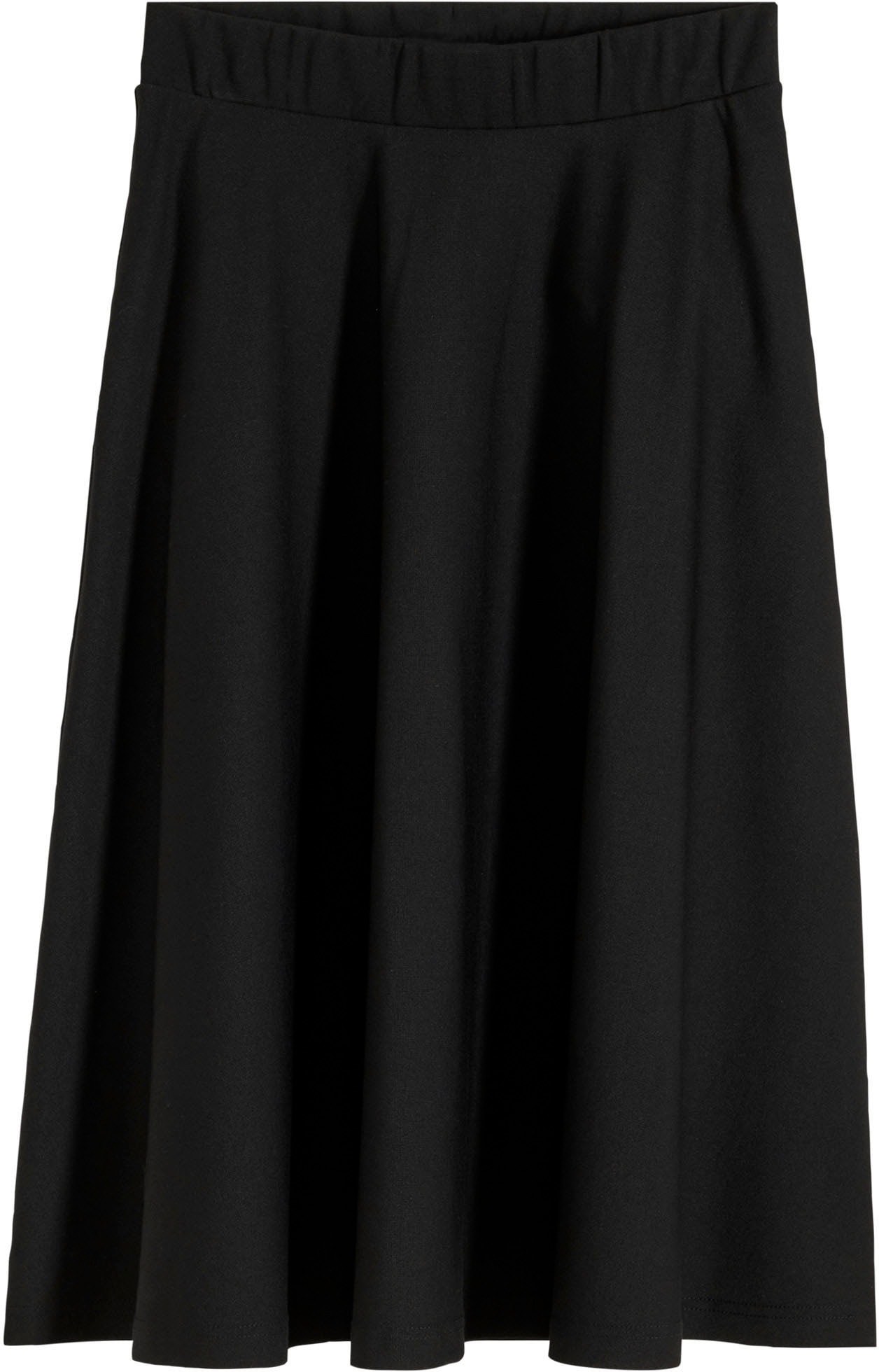 bonprix Midirock aus weichem Materialmix, ausgestellte Passform