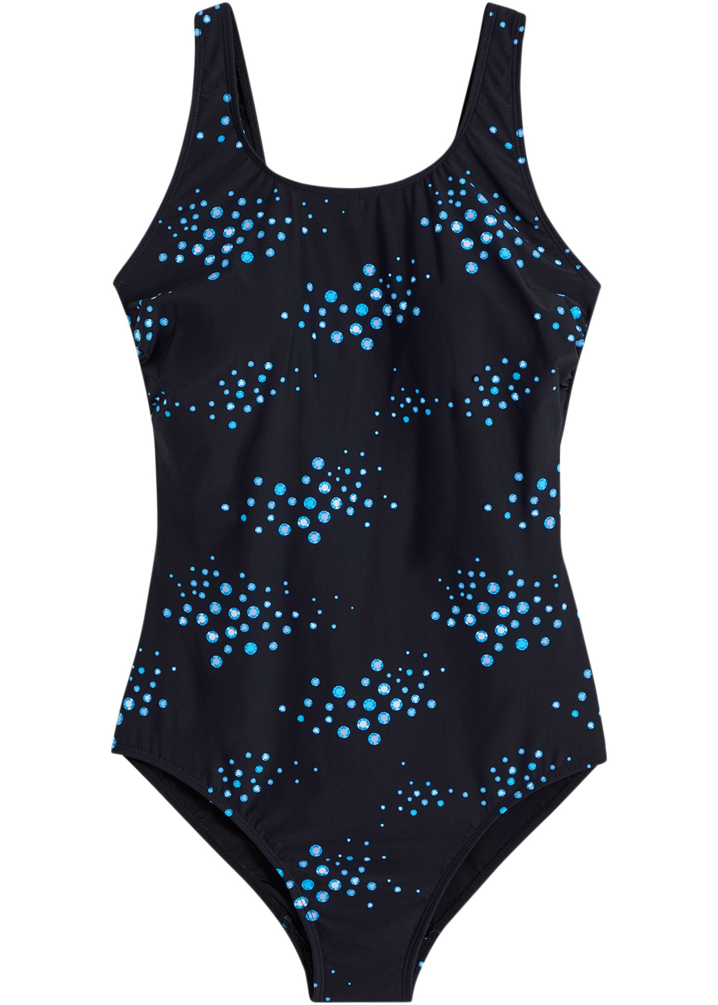 bonprix Badeanzug mit leichter Formkraft, sportlicher Stil, mit Netzfutter