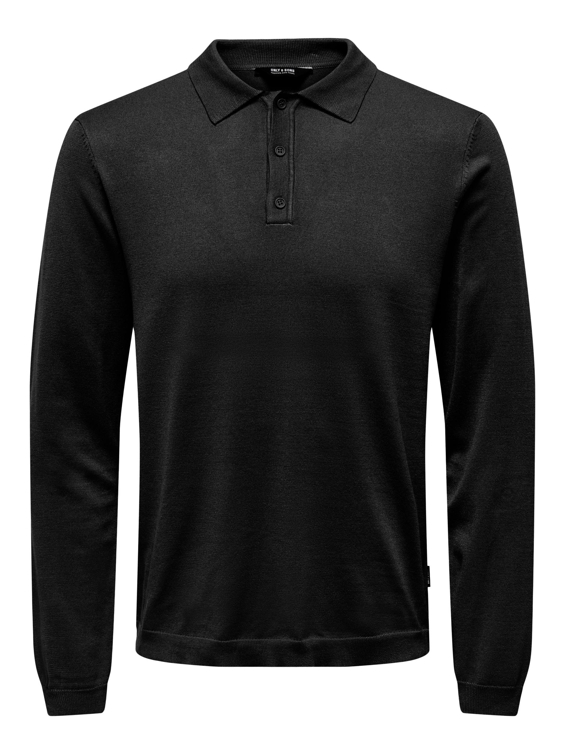 ONLY & SONS Polokragenpullover "ONSWYLER LIFE REG 14 LS POLO KNIT NOOS" günstig online kaufen