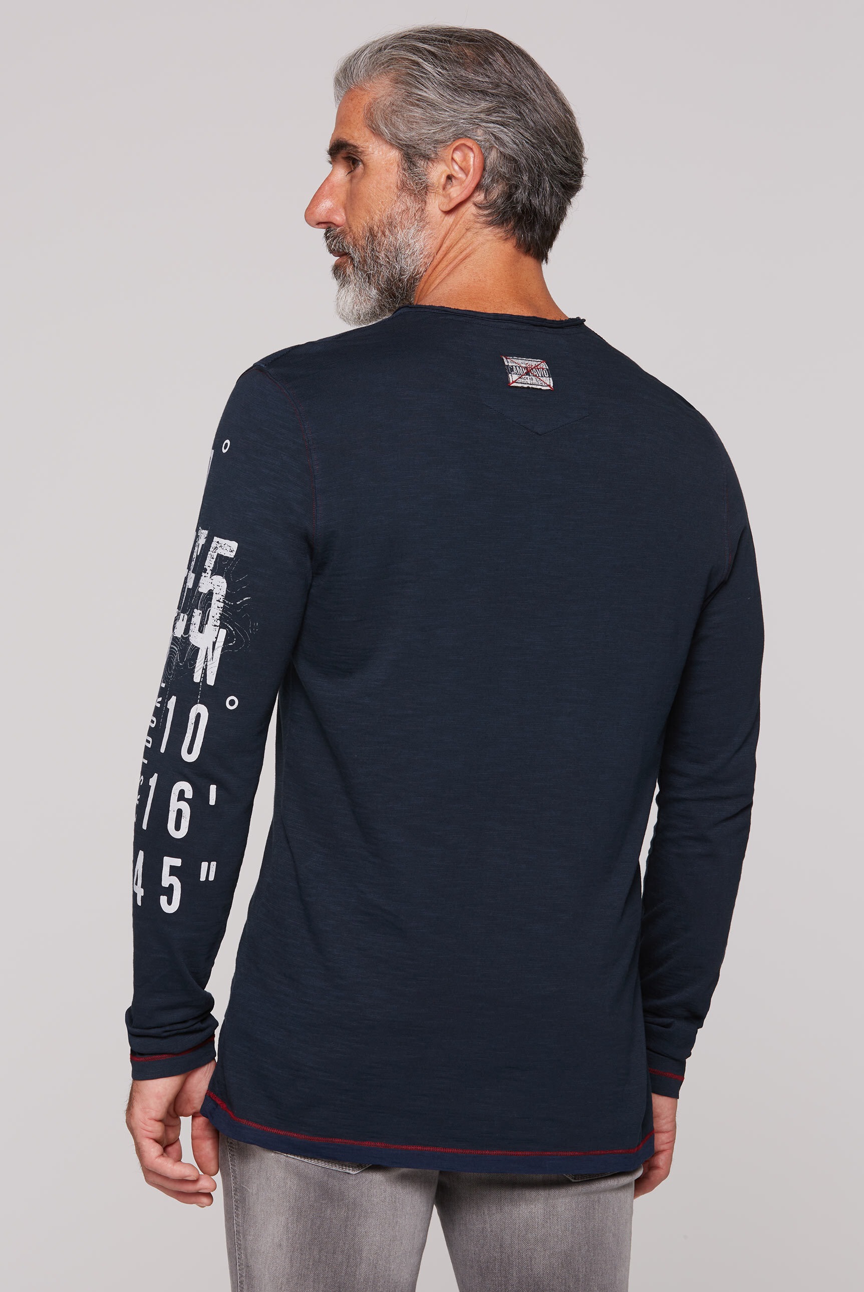 CAMP DAVID Langarmshirt, aus Baumwolle