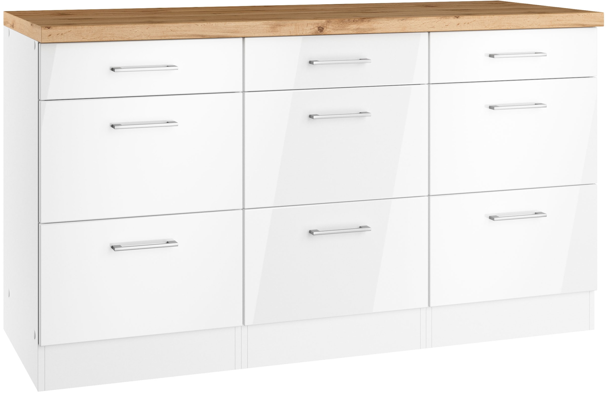 KOCHSTATION Unterschrank "KS-Milan" Auszugschrank 150 cm, matte oder hochgl günstig online kaufen