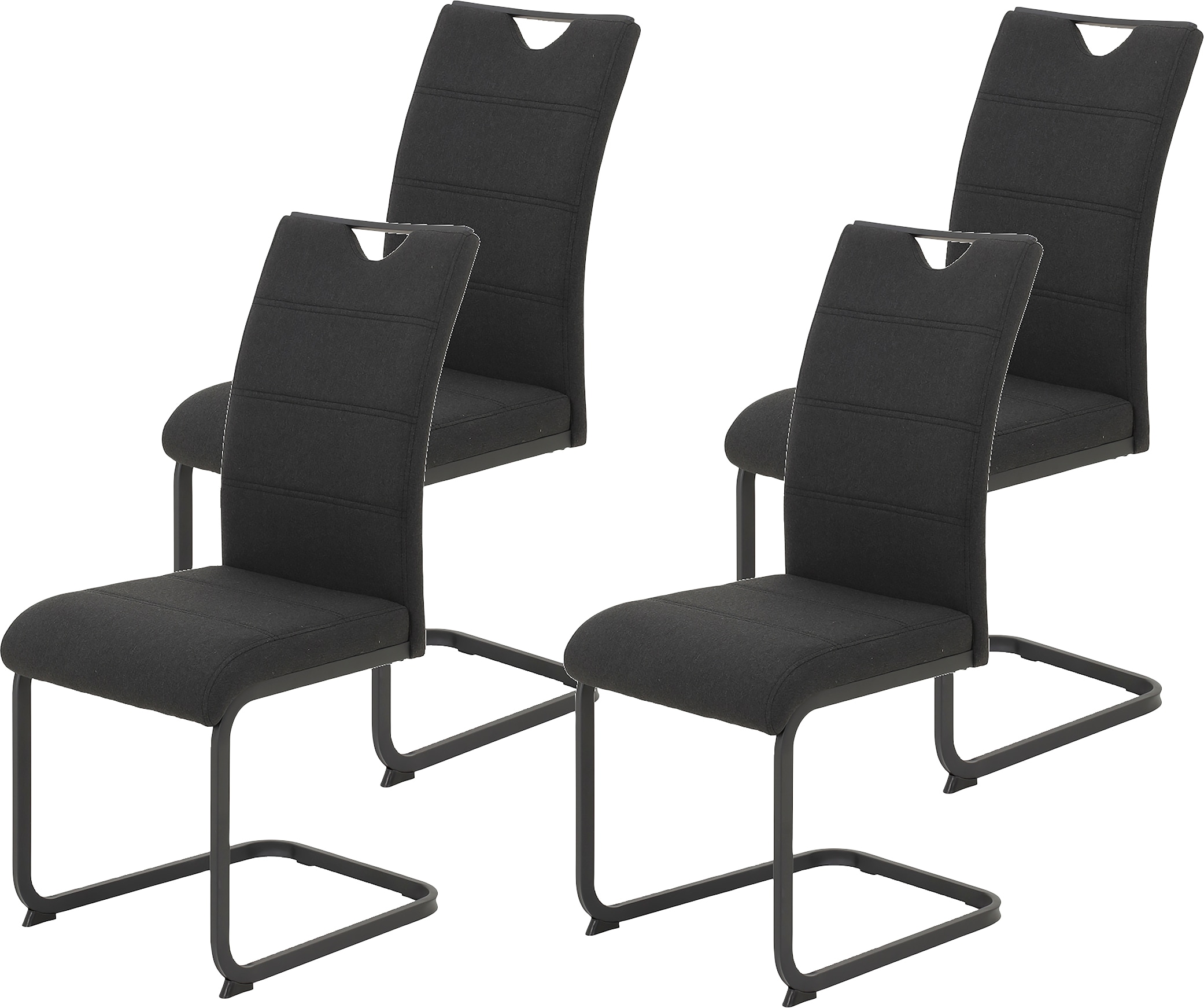 HELA Freischwinger "MARS Esszimmerstuhl BESTSELLER" (Set) 4 Stk. Webstoff r günstig online kaufen