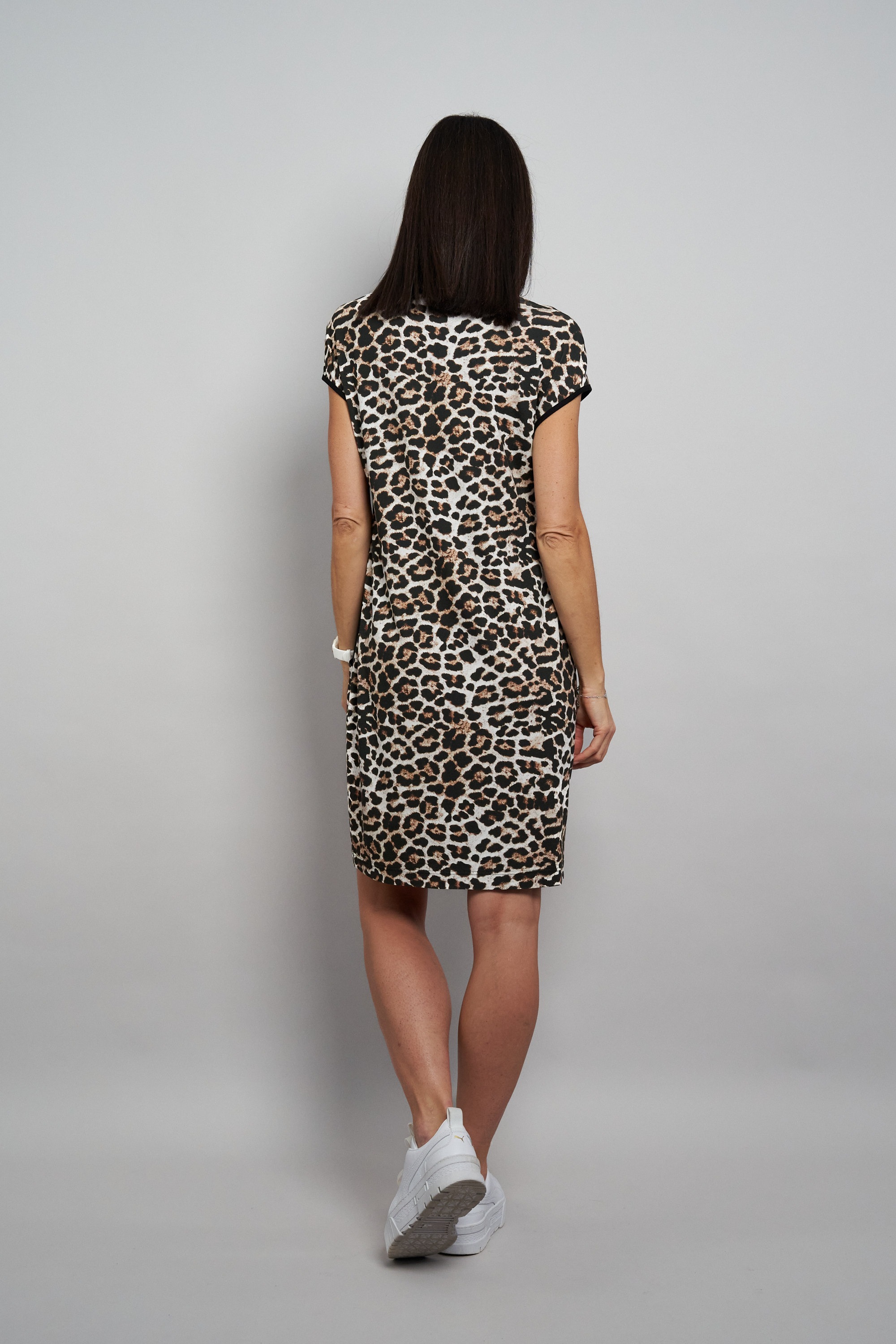 Seidel Moden Minikleid Eingrifftaschen im Leo-Look - Viskose - MADE IN GERM günstig online kaufen