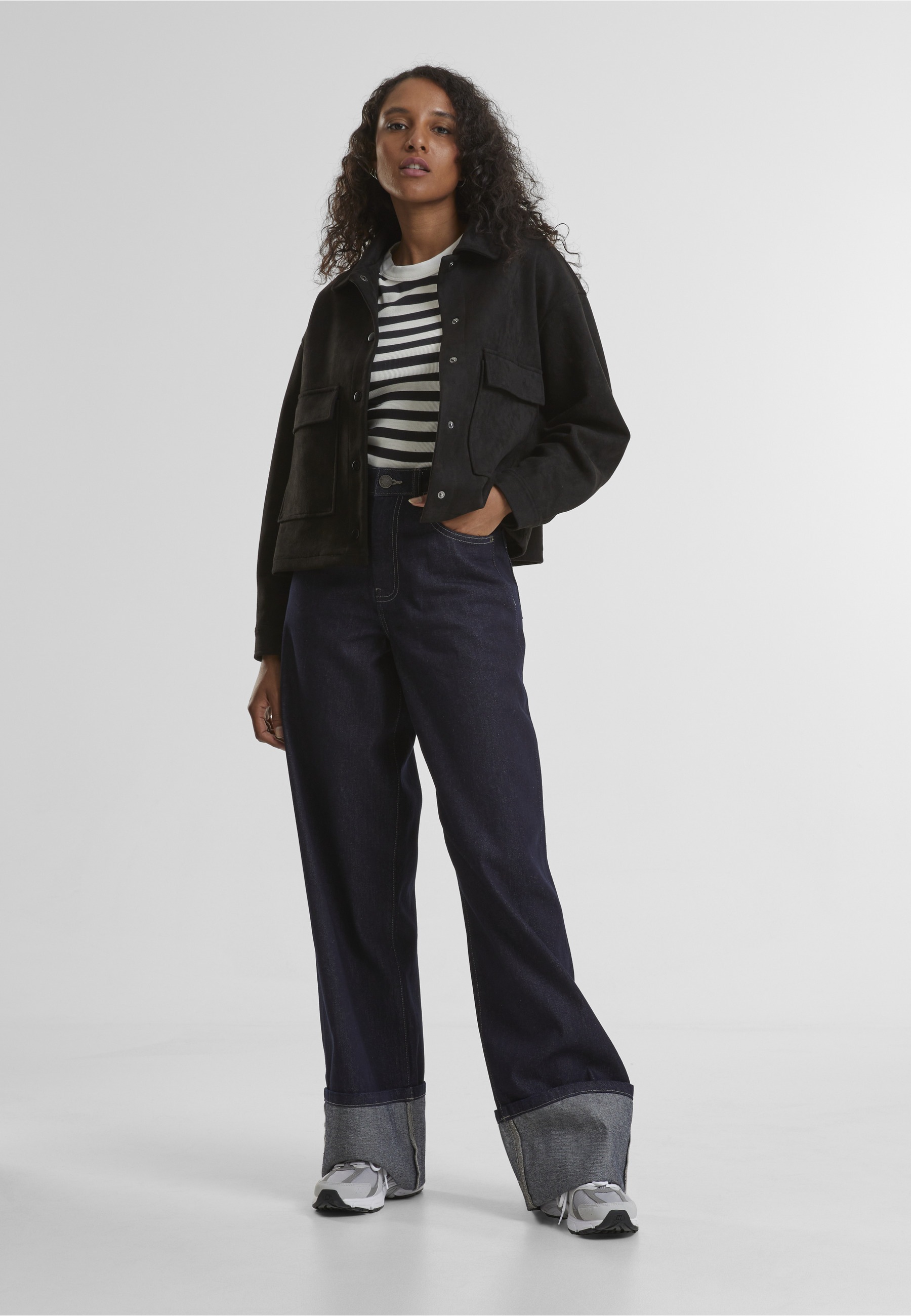URBAN CLASSICS Allwetterjacke »Urban Classics Ladies Soft Touch Jacket« 1 Stk. tlg. ohne Kapuze