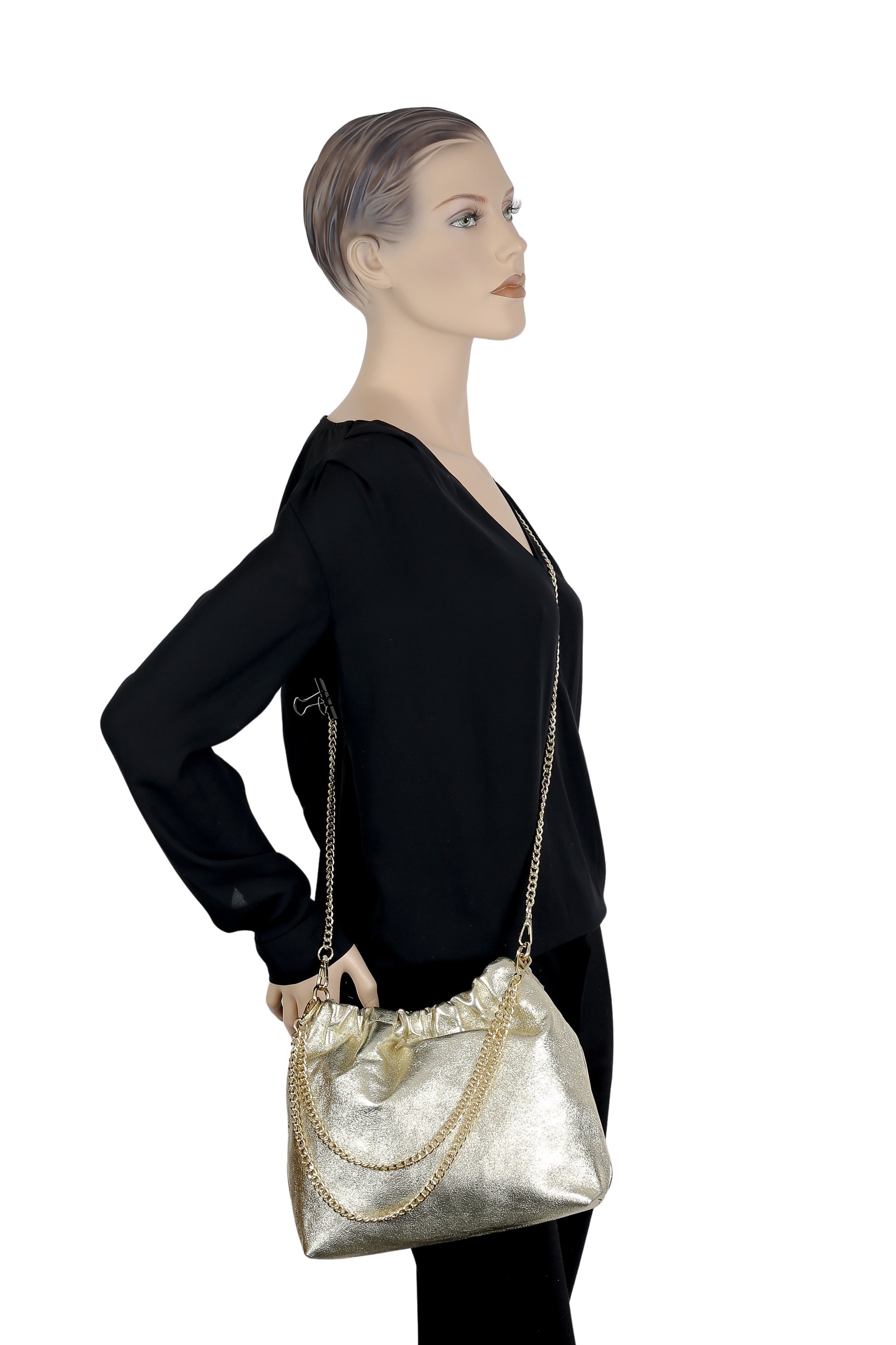 COLLEZIONE ALESSANDRO Umhängetasche »Chicca«, aus echtem Leder, Umhängebeutel